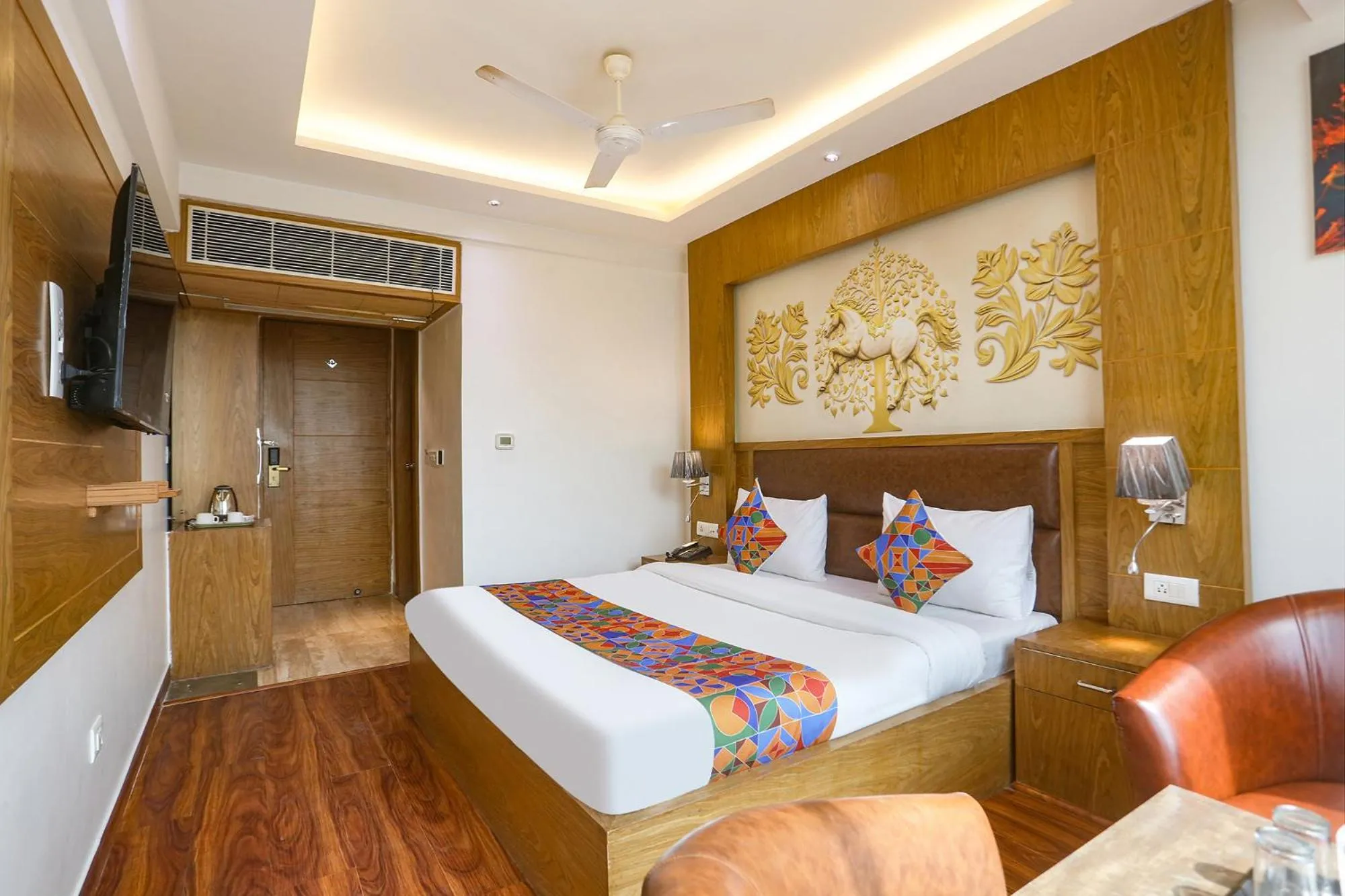 Bed in FabHotel Prime Star 17 - Nr Yashobhoomi Convention Centre