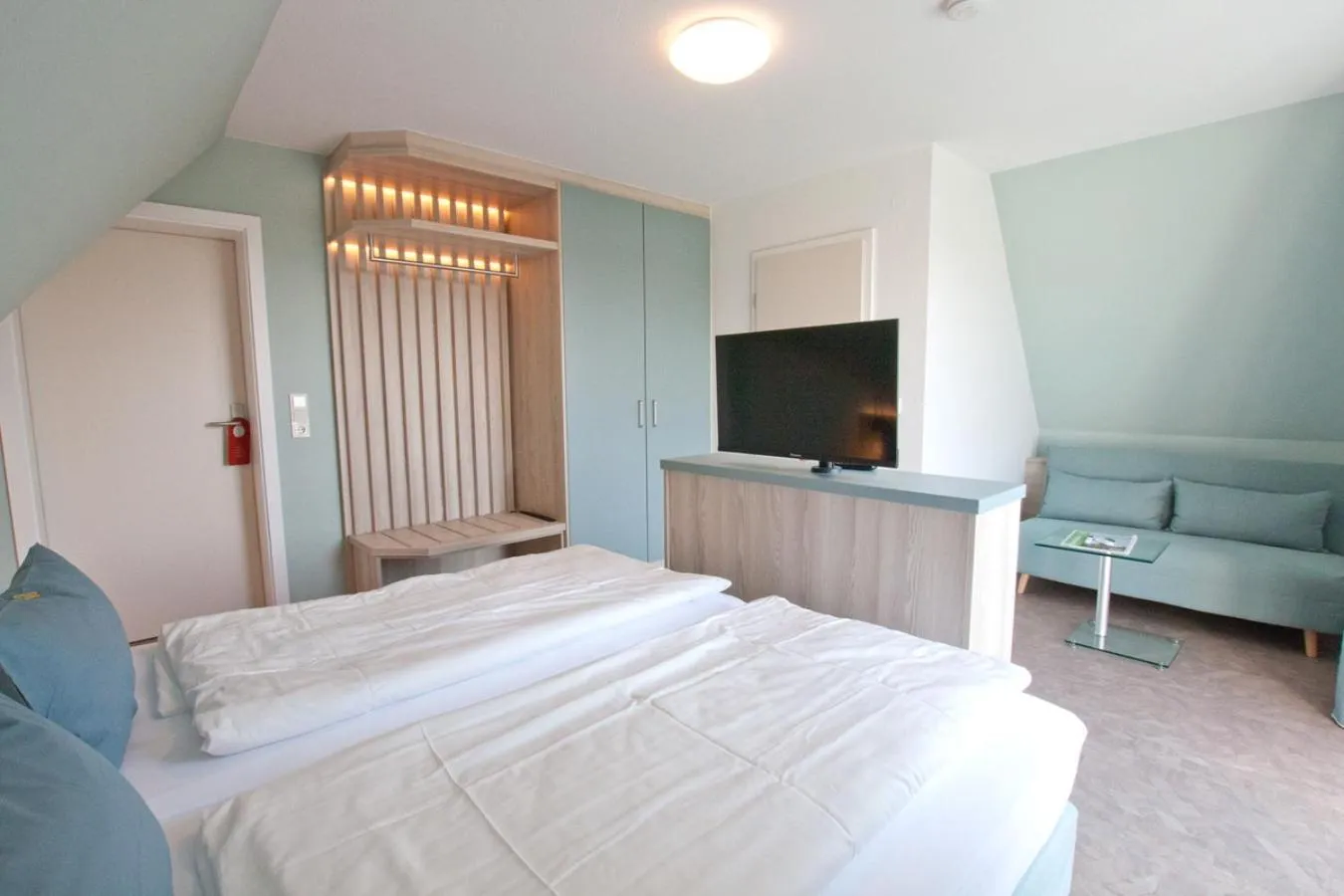 Bed in Hotel Garni Goldener Anker