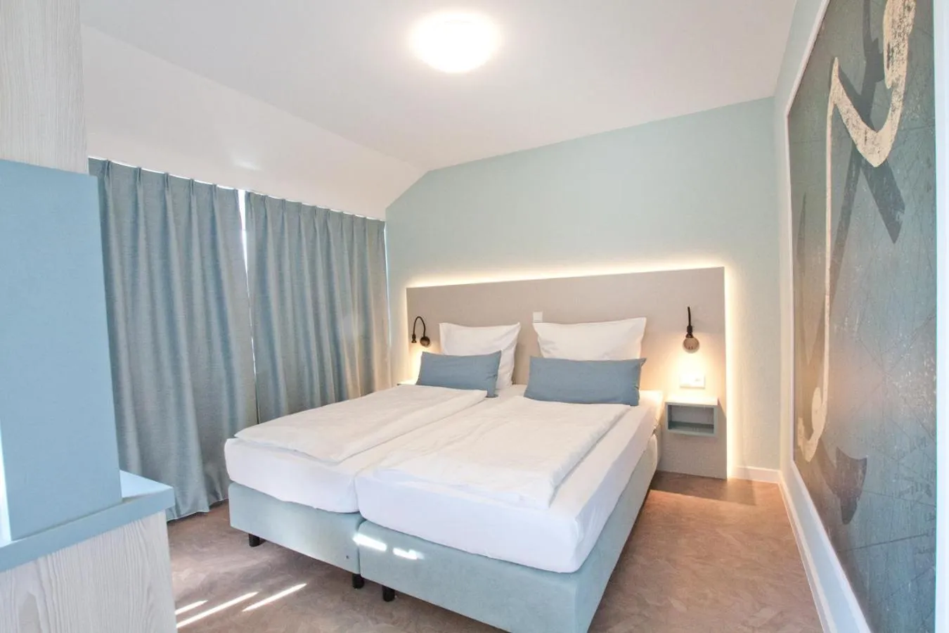 Bed in Hotel Garni Goldener Anker