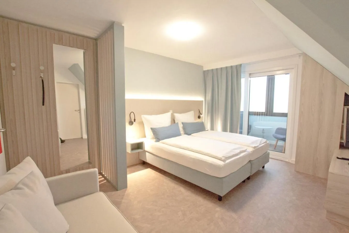 Bed in Hotel Garni Goldener Anker