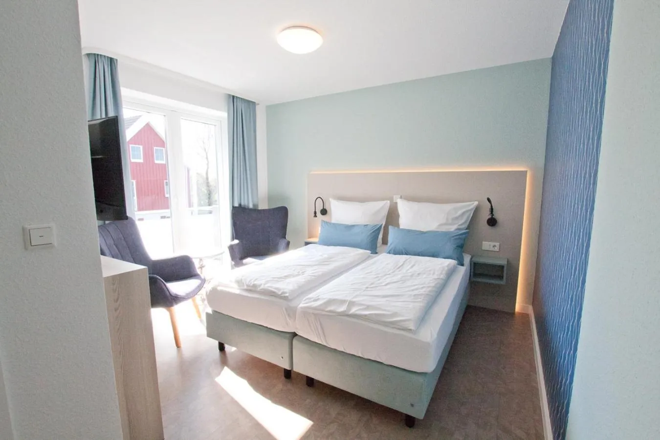 Bed in Hotel Garni Goldener Anker