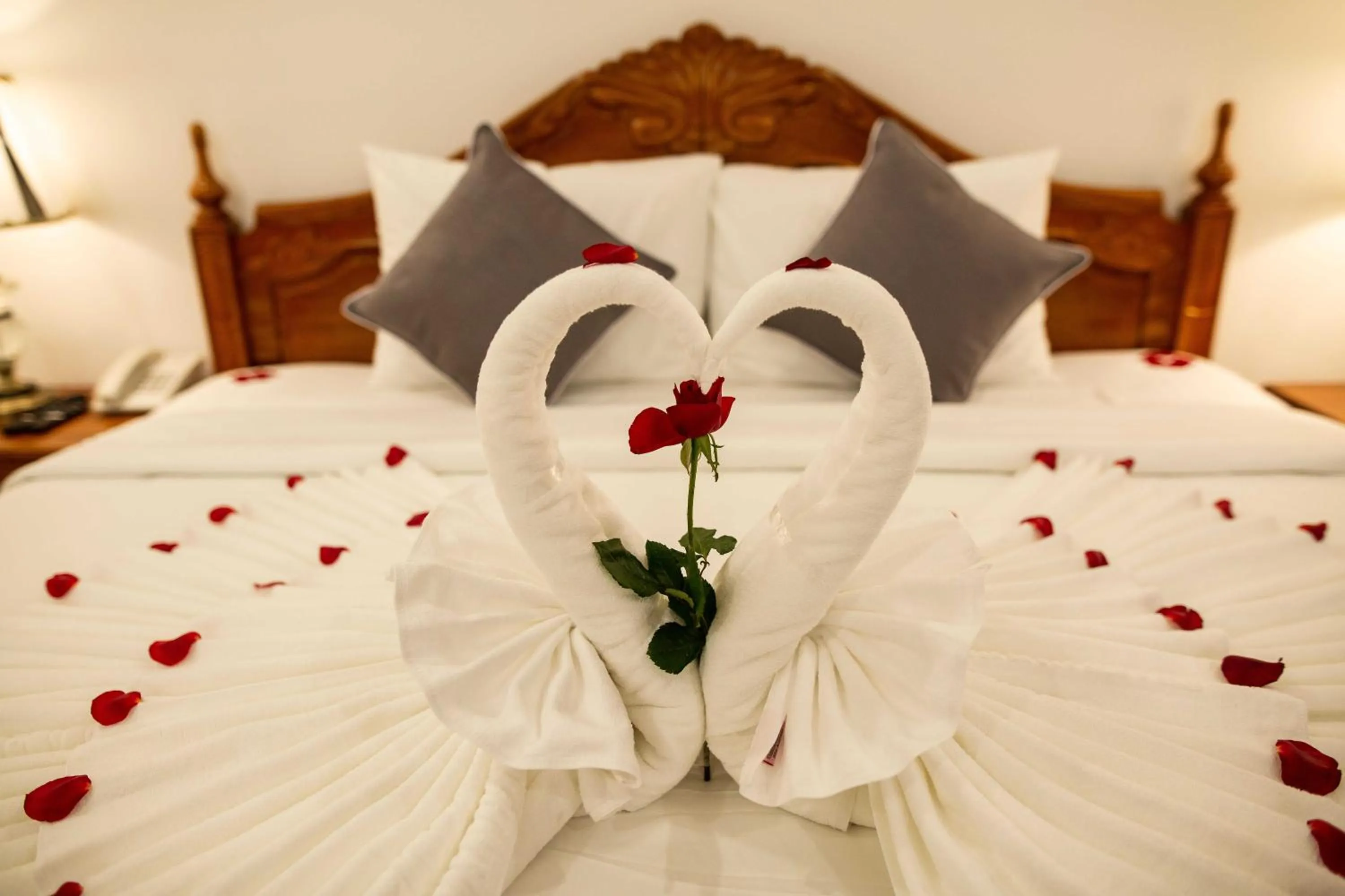 Decorative detail, Bed in Thanh Van Hotel Quy Nhon