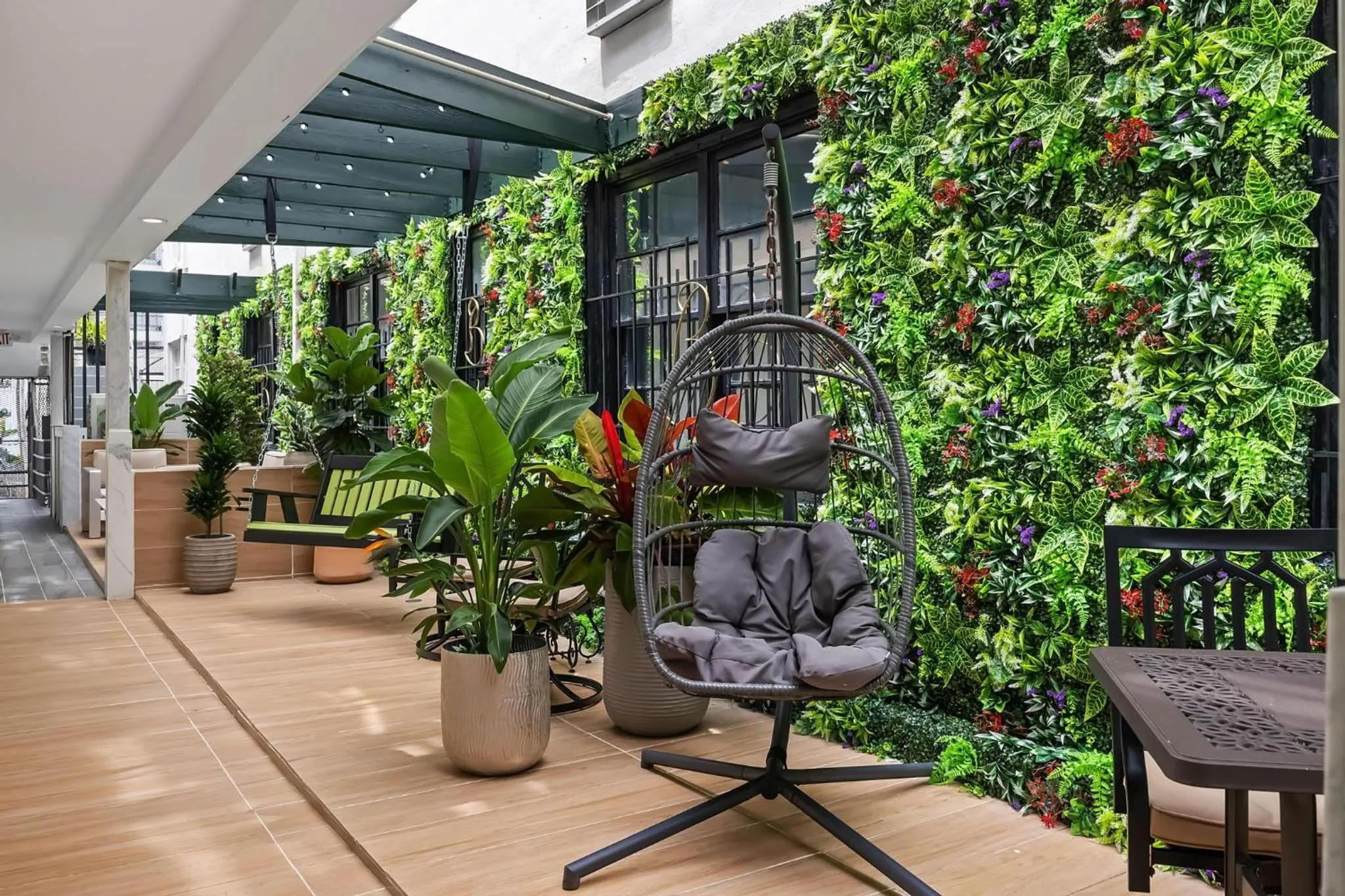 Patio in Beacon South Beach Hotel