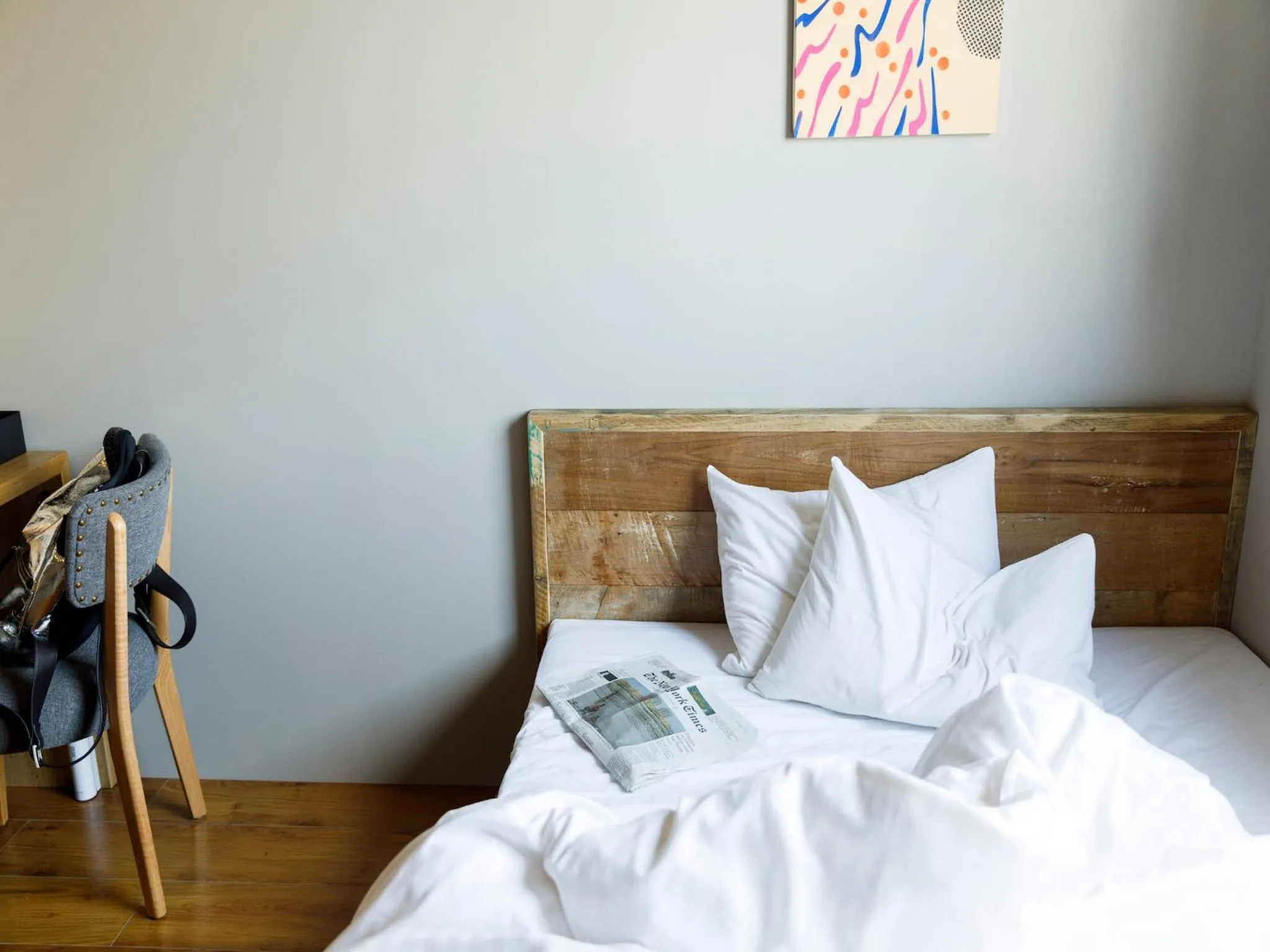 Photo of the whole room, Bed in Hotel Mei Fukuoka Tenjin