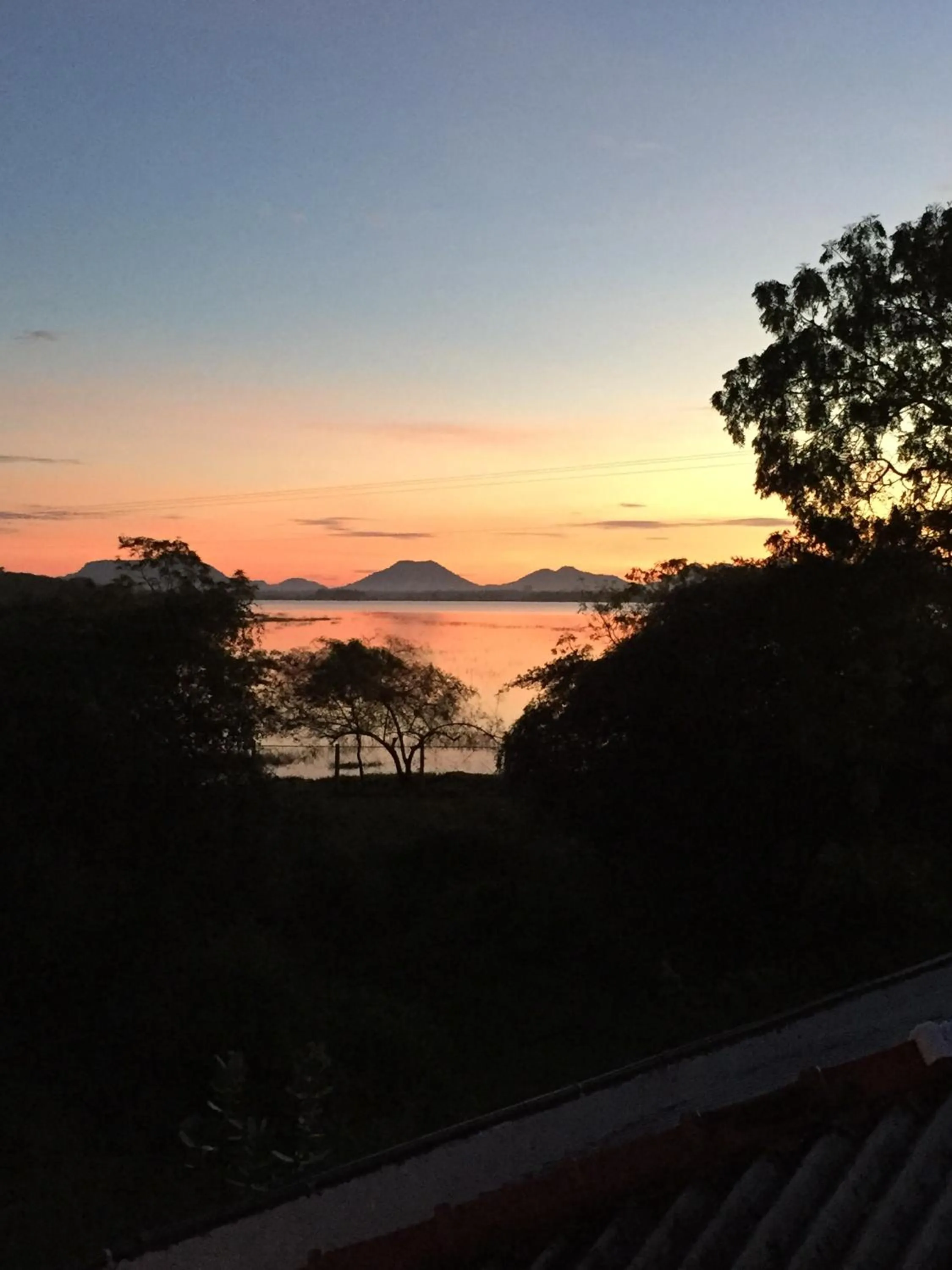 Sunset in Flower Garden Lake Resort