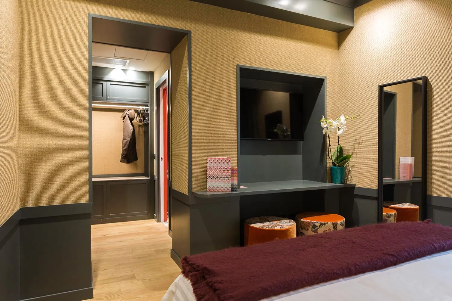 Bed in Living Suites