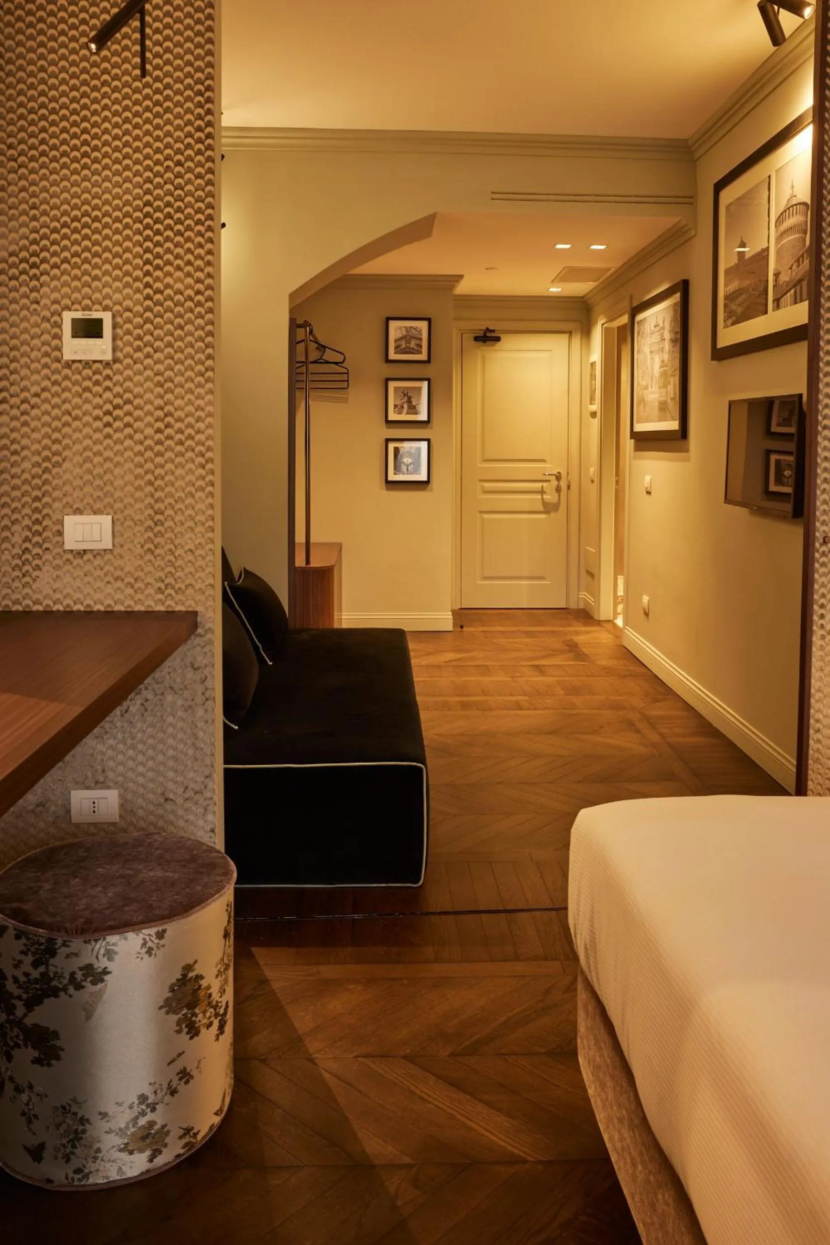 Living room, Bed in Living Suites