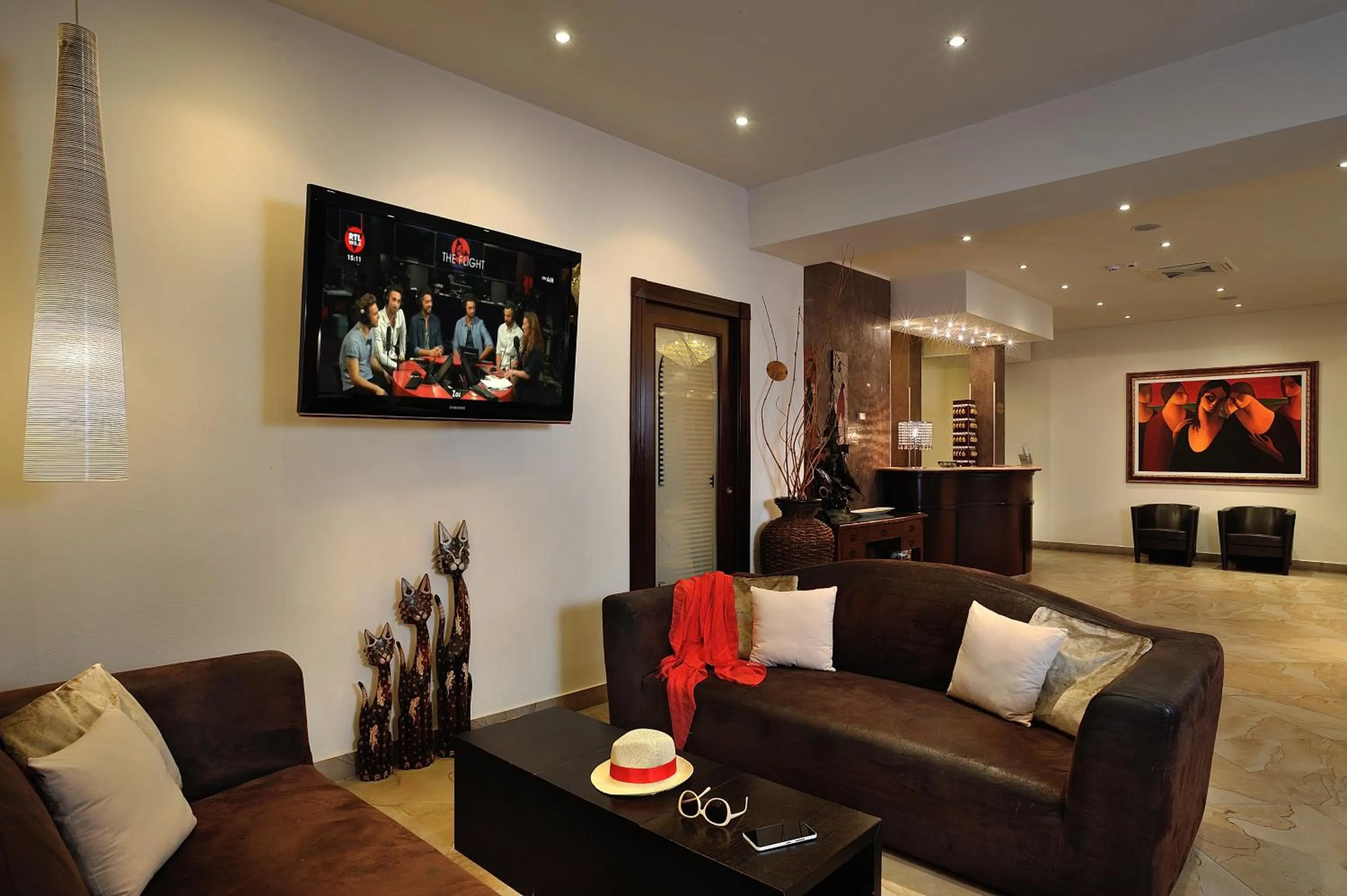 Lobby or reception in Hotel Bridge