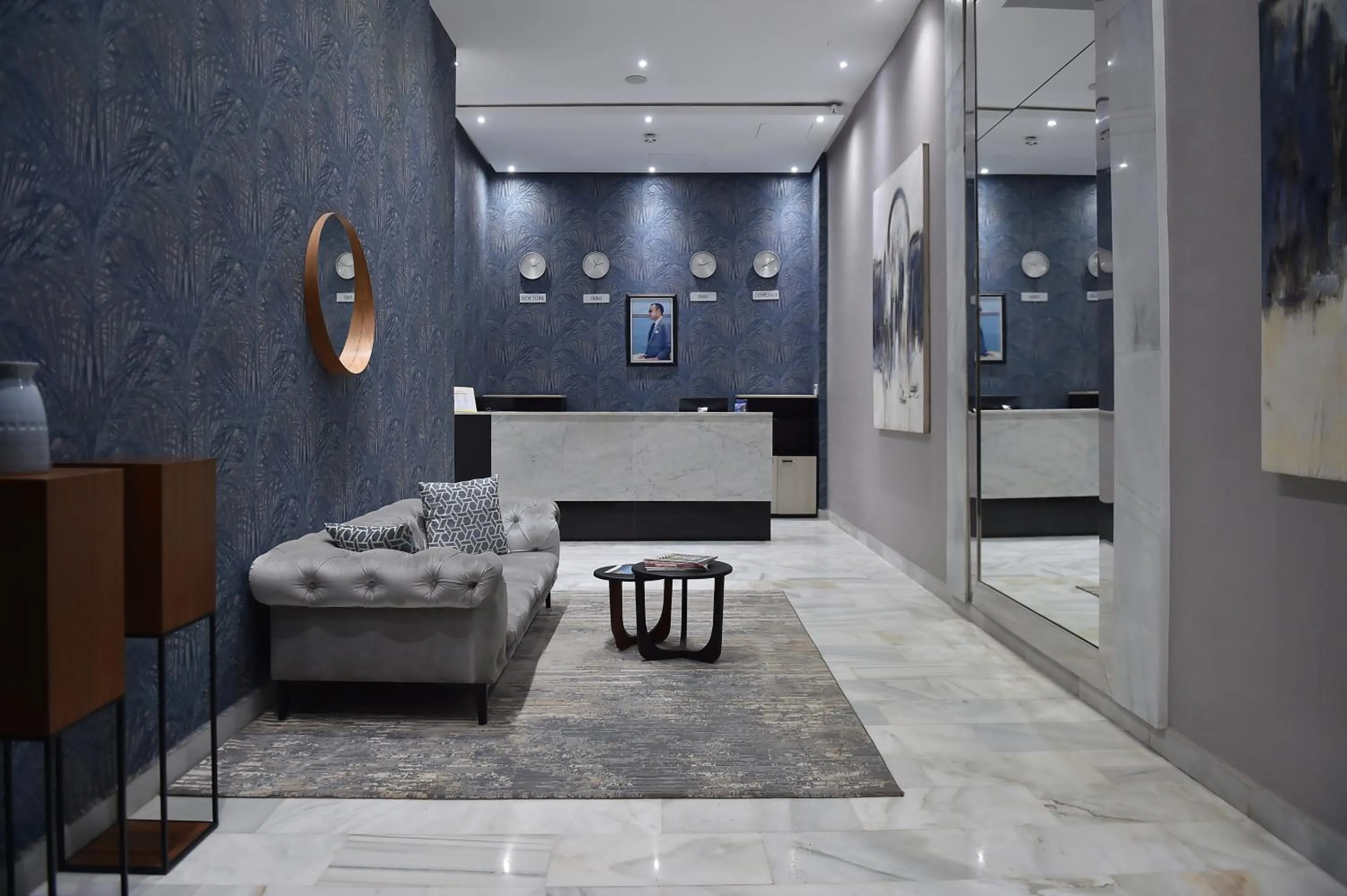 Lobby or reception in Le Yacht Suites Hotel