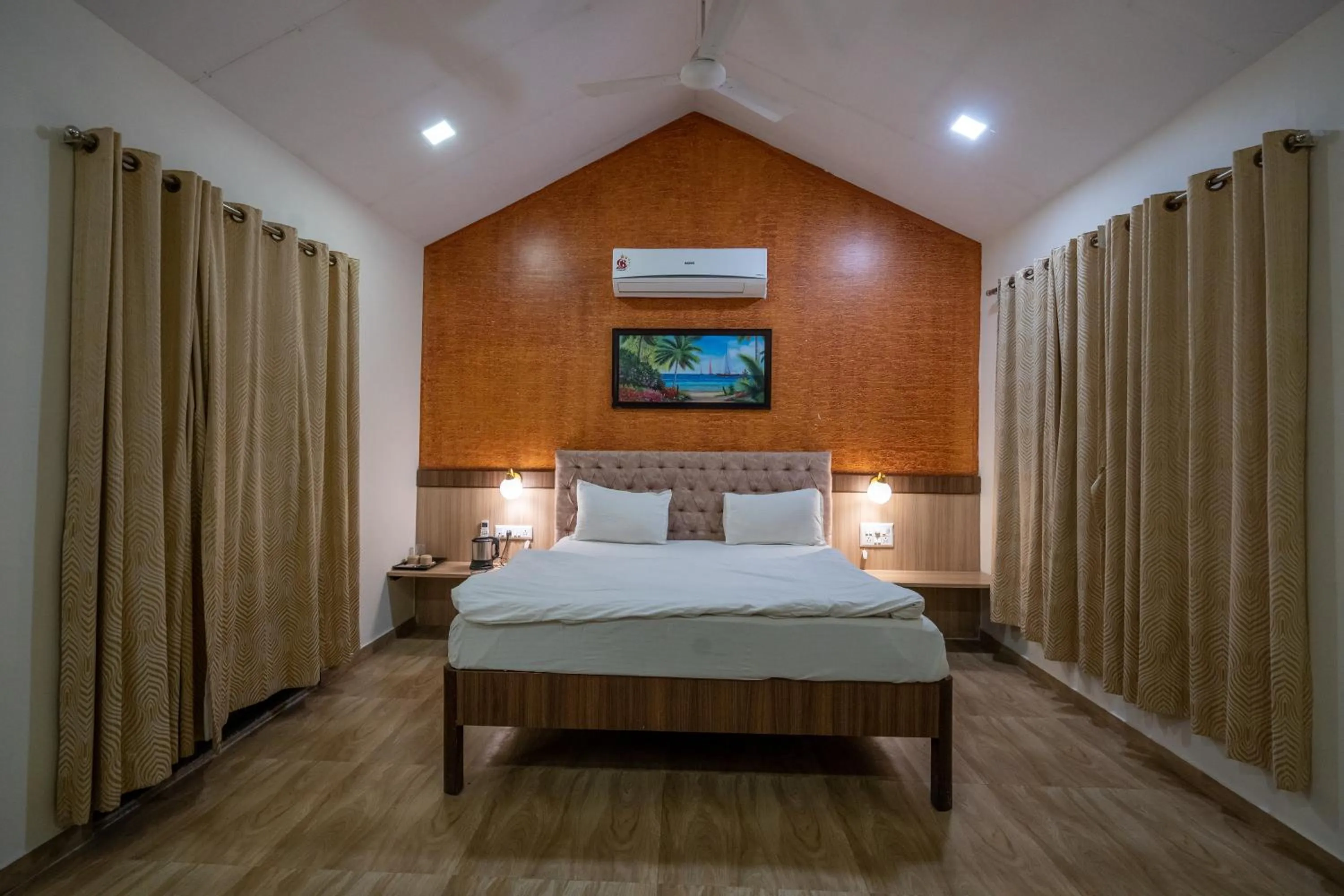 Bed in Green Velvet Resort-Near Pawna Lake