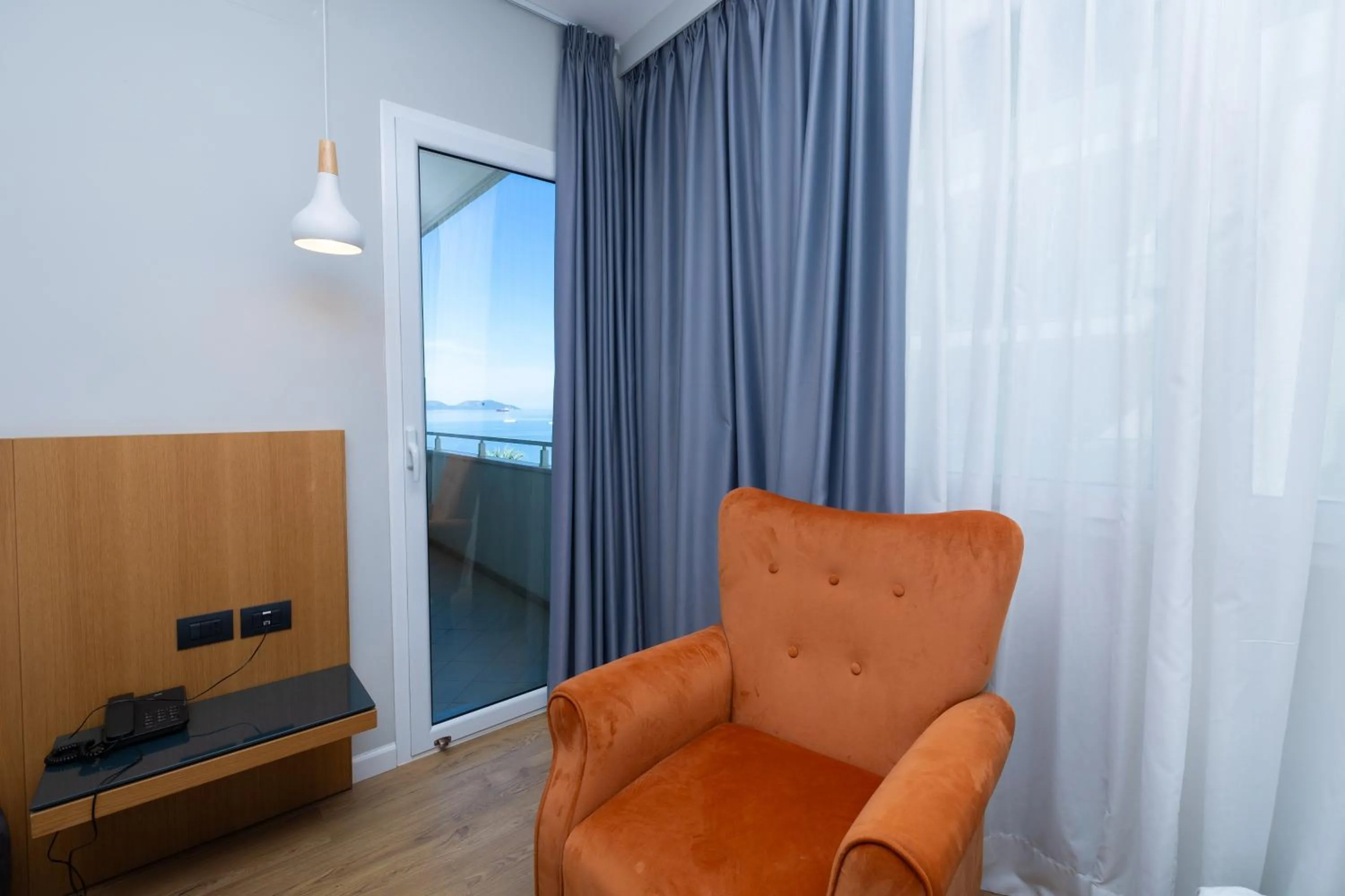 Seating area in DUKA Hotel