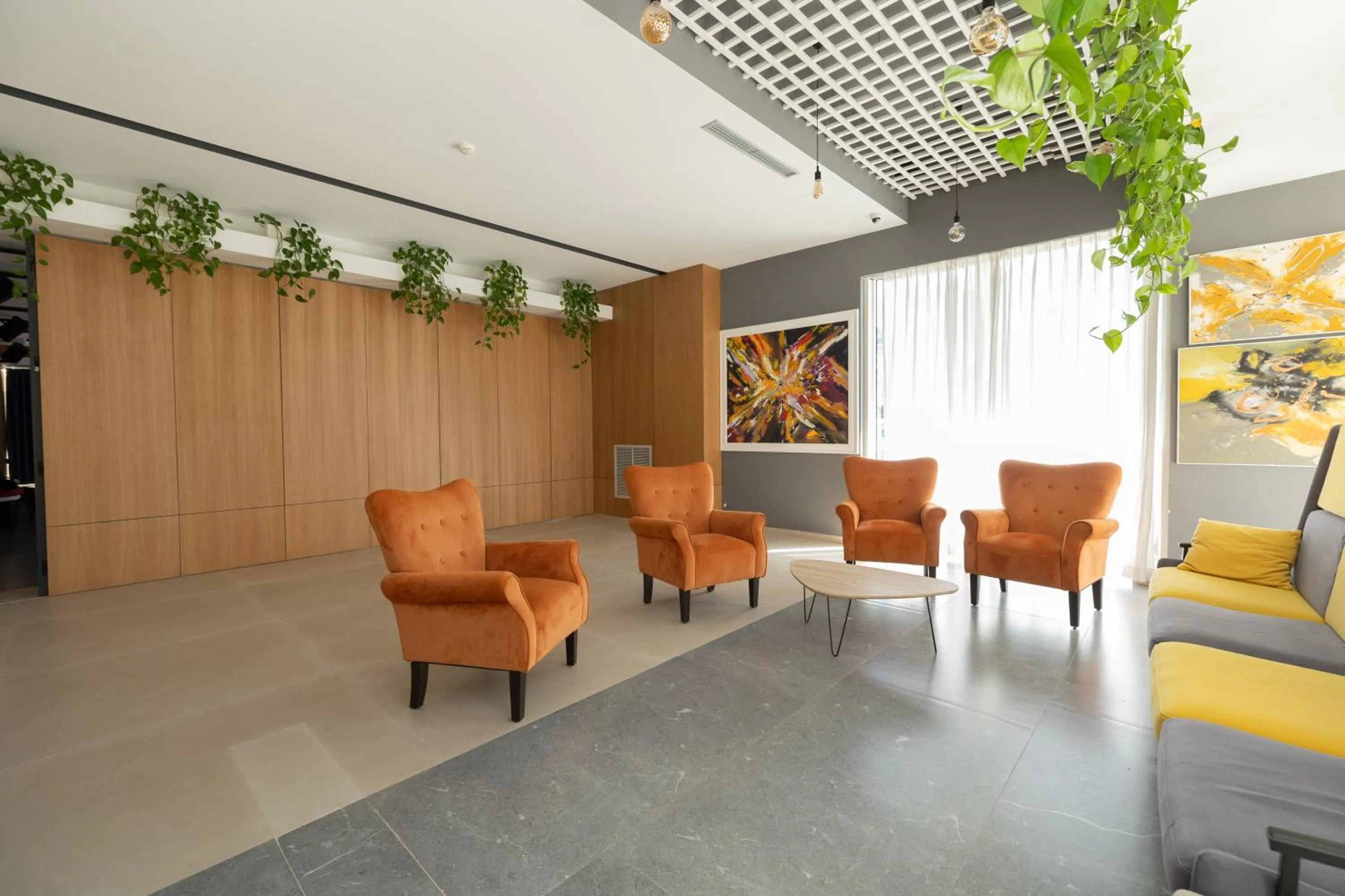 Seating area in DUKA Hotel