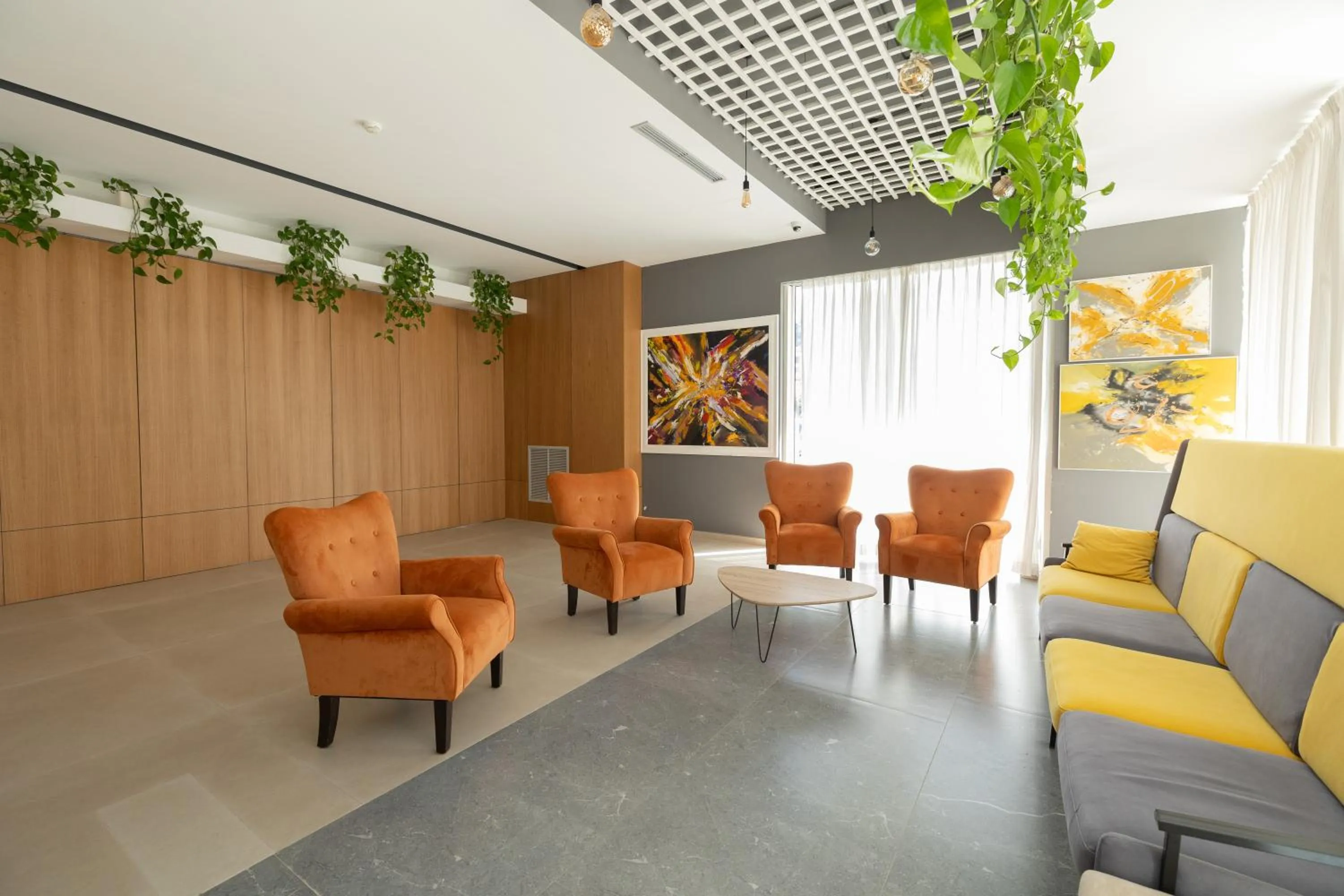 Seating area in DUKA Hotel