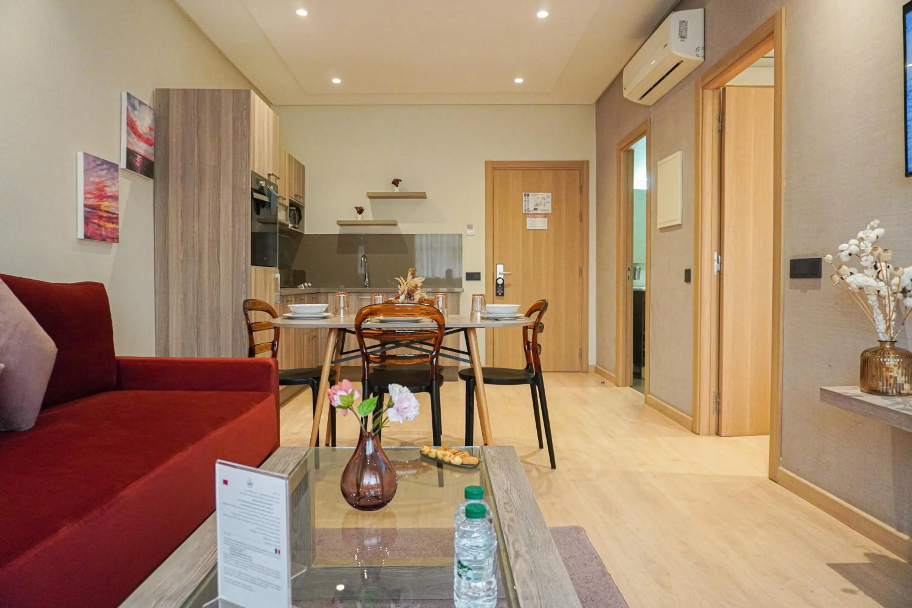 Living room in Flamant Rose Appart Hotel