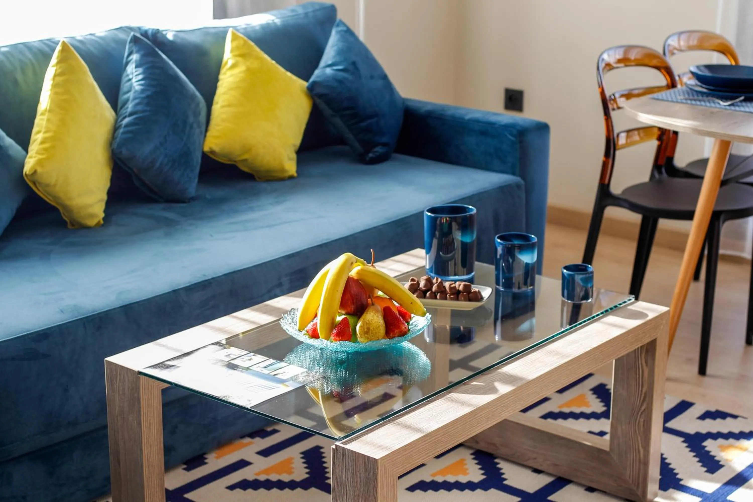 Living room in Flamant Rose Appart Hotel