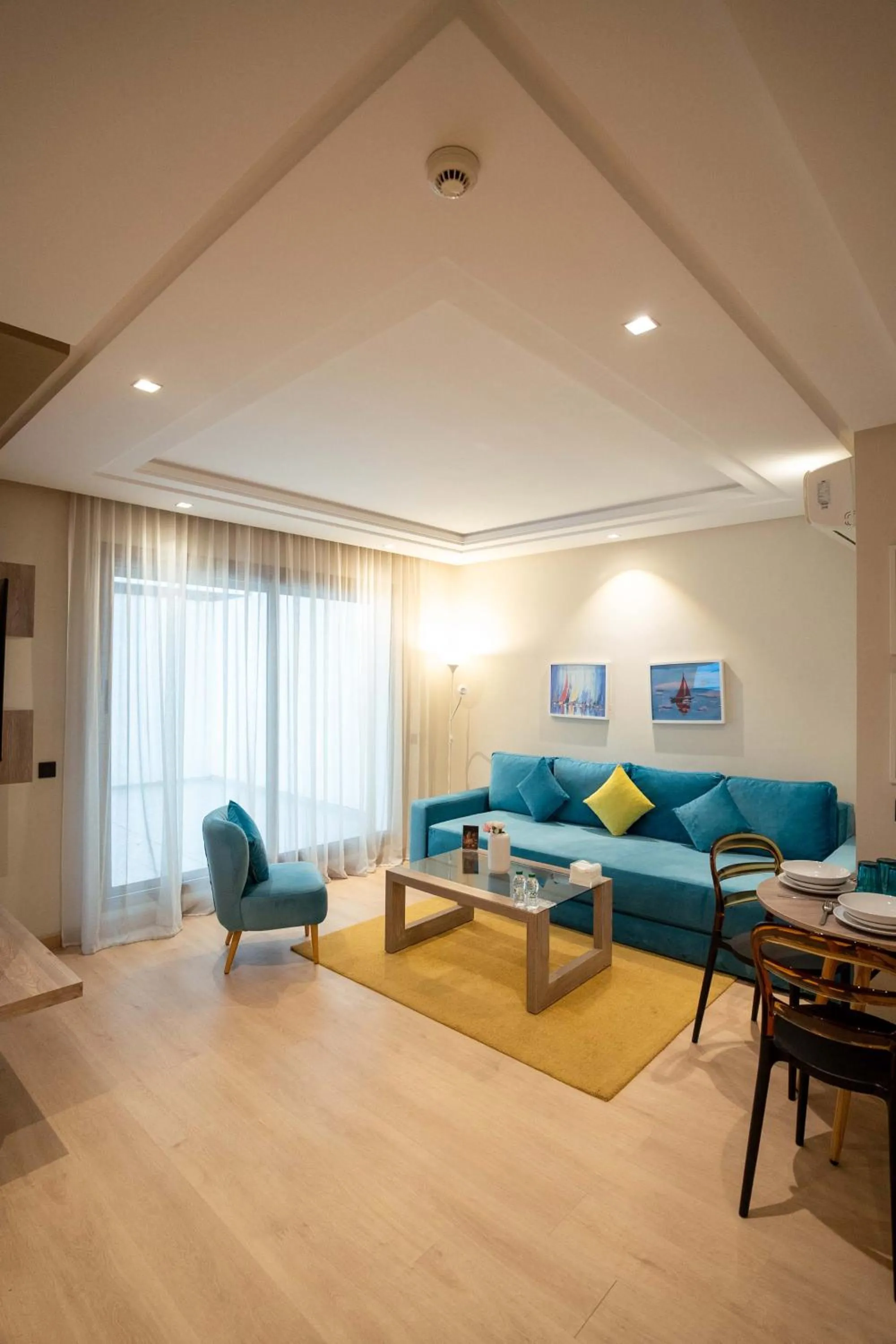 Living room in Flamant Rose Appart Hotel