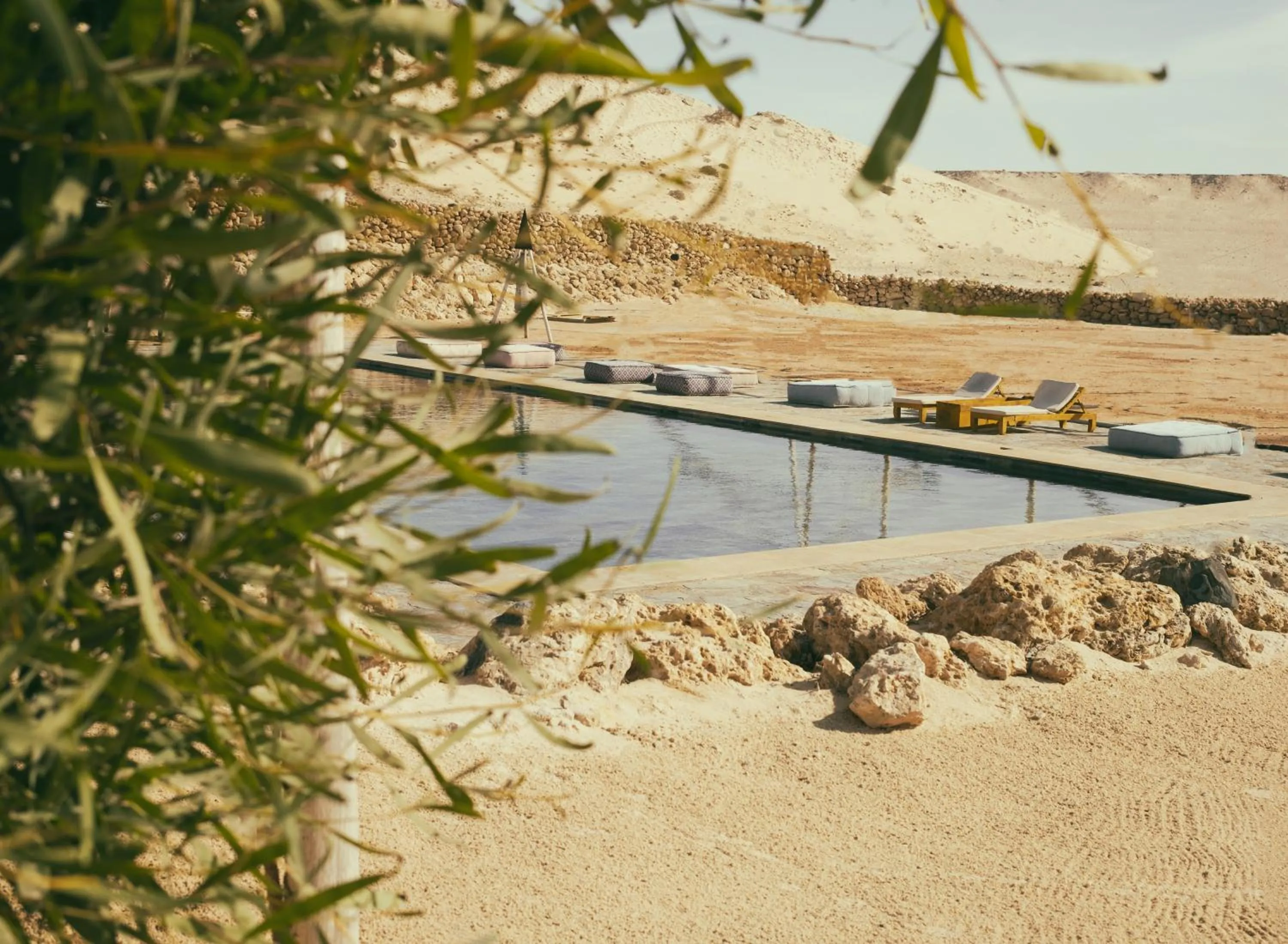 Natural landscape in Les Dunes de Dakhla