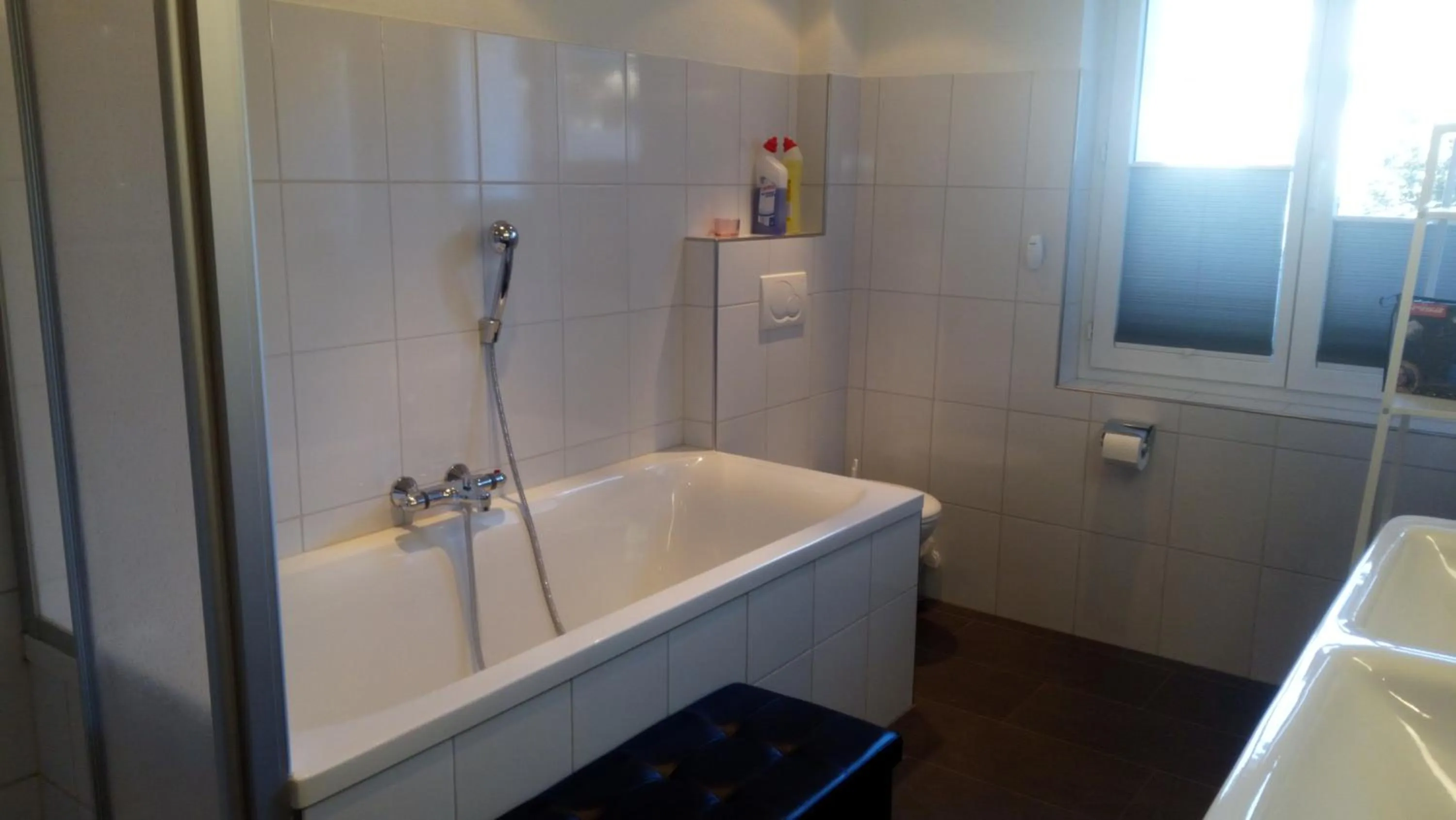 Bathroom in 3 Doppelbett Business Apartment am Bodensee