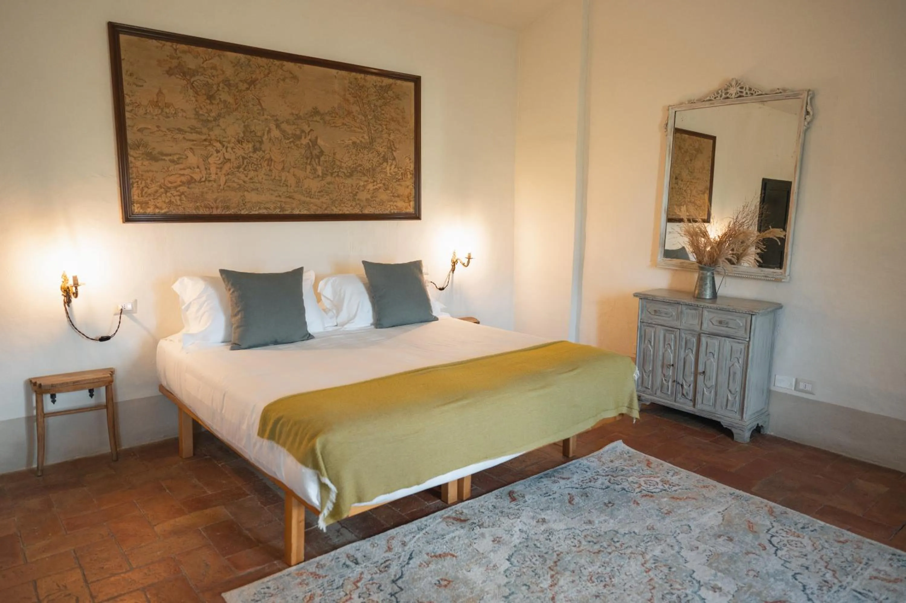 Bed in Locanda in Tuscany