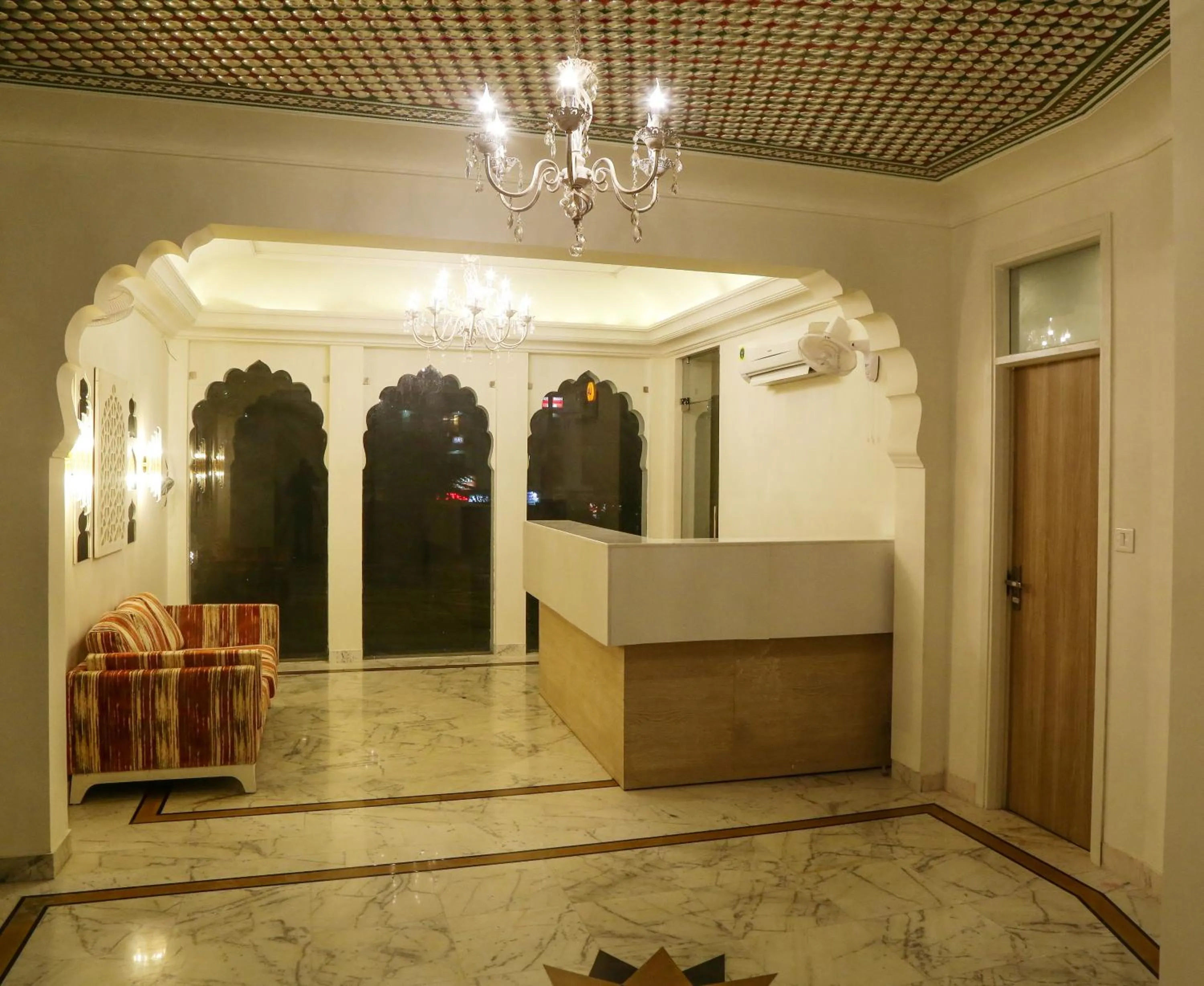 Lobby or reception in Hotel Ratangarh Palace