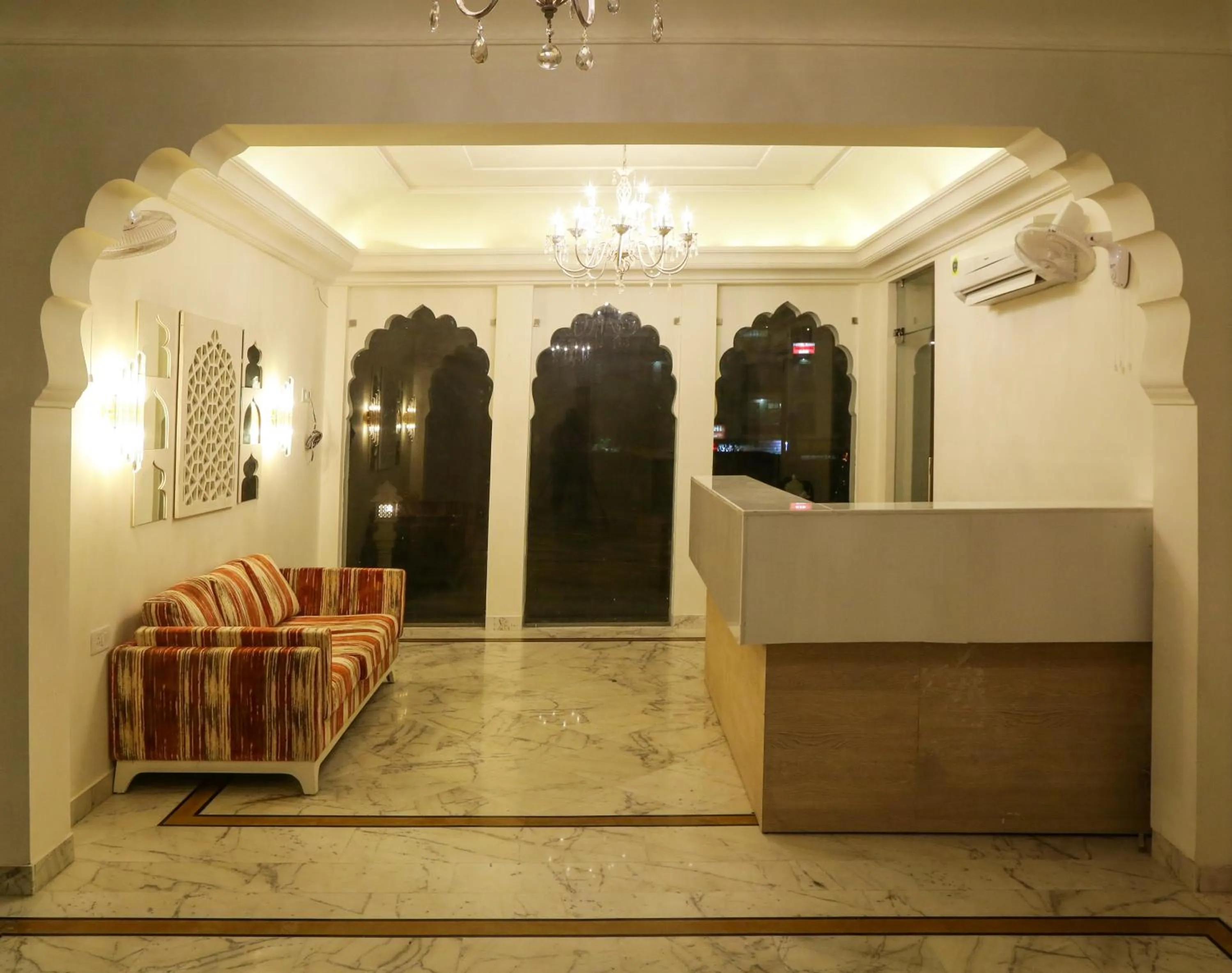 Lobby or reception in Hotel Ratangarh Palace