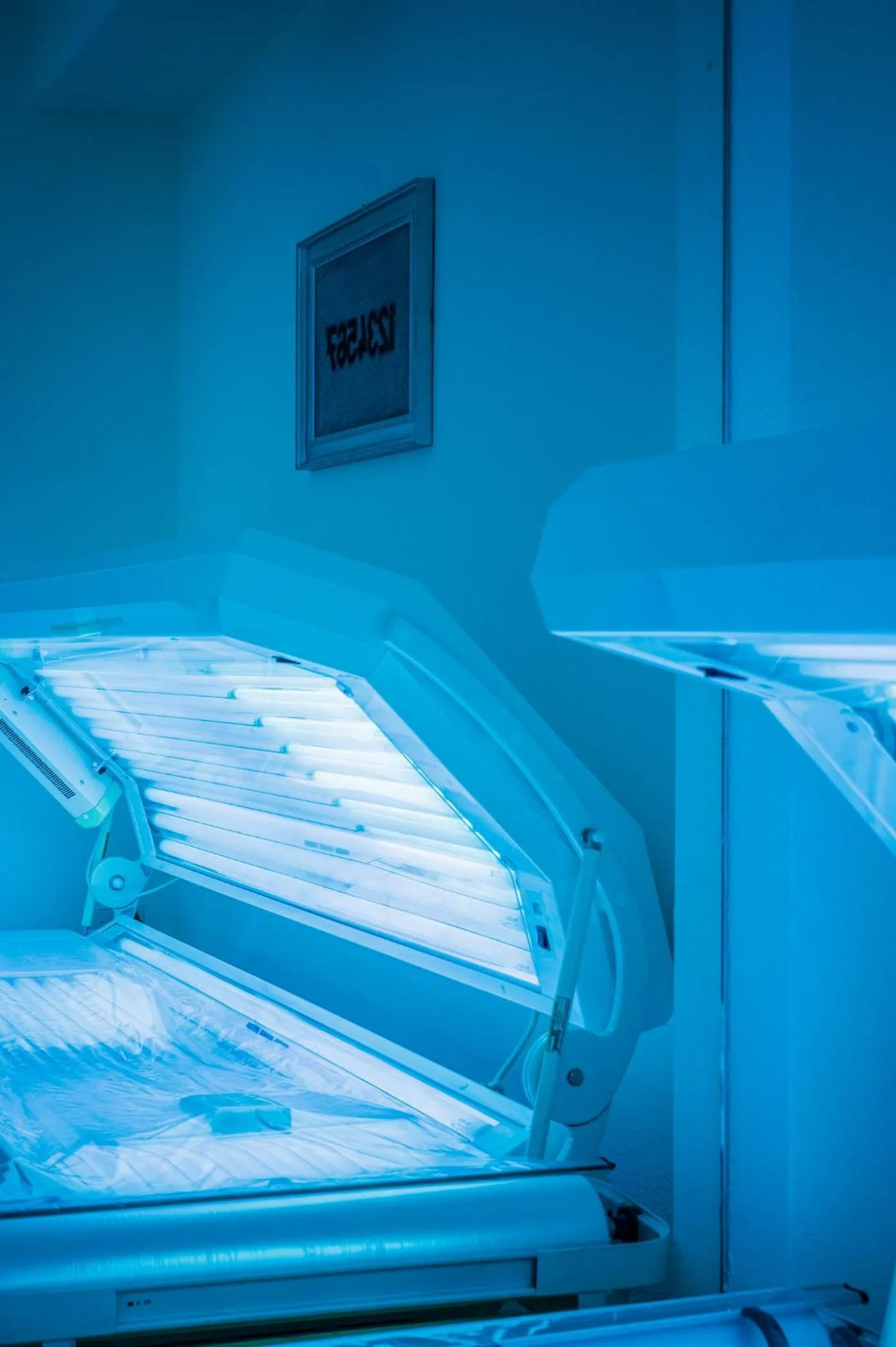 Solarium, Bed in Hotel Hurtmuehle Kronblick