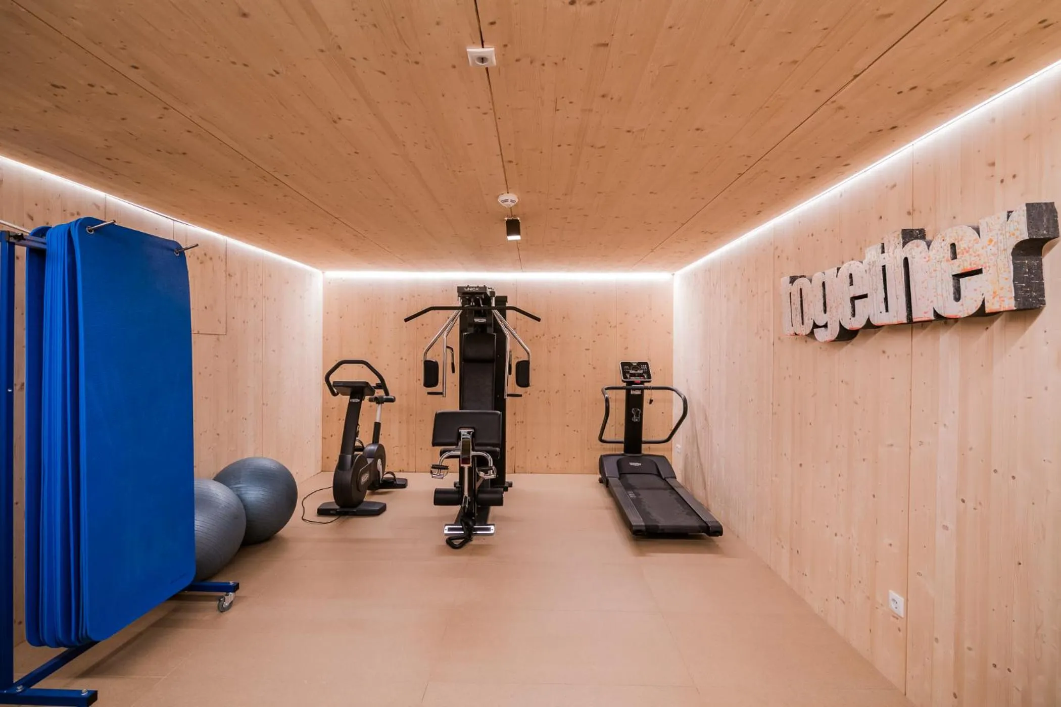 Fitness centre/facilities in Hotel Hurtmuehle Kronblick