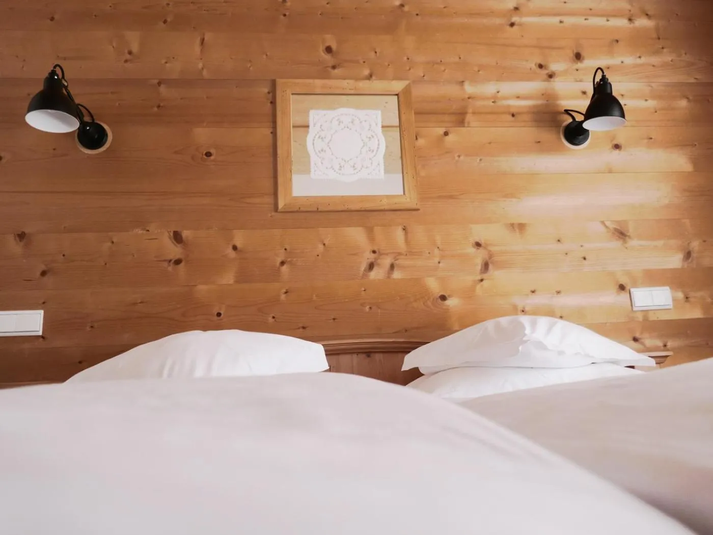 Bed in Hotel Hurtmuehle Kronblick