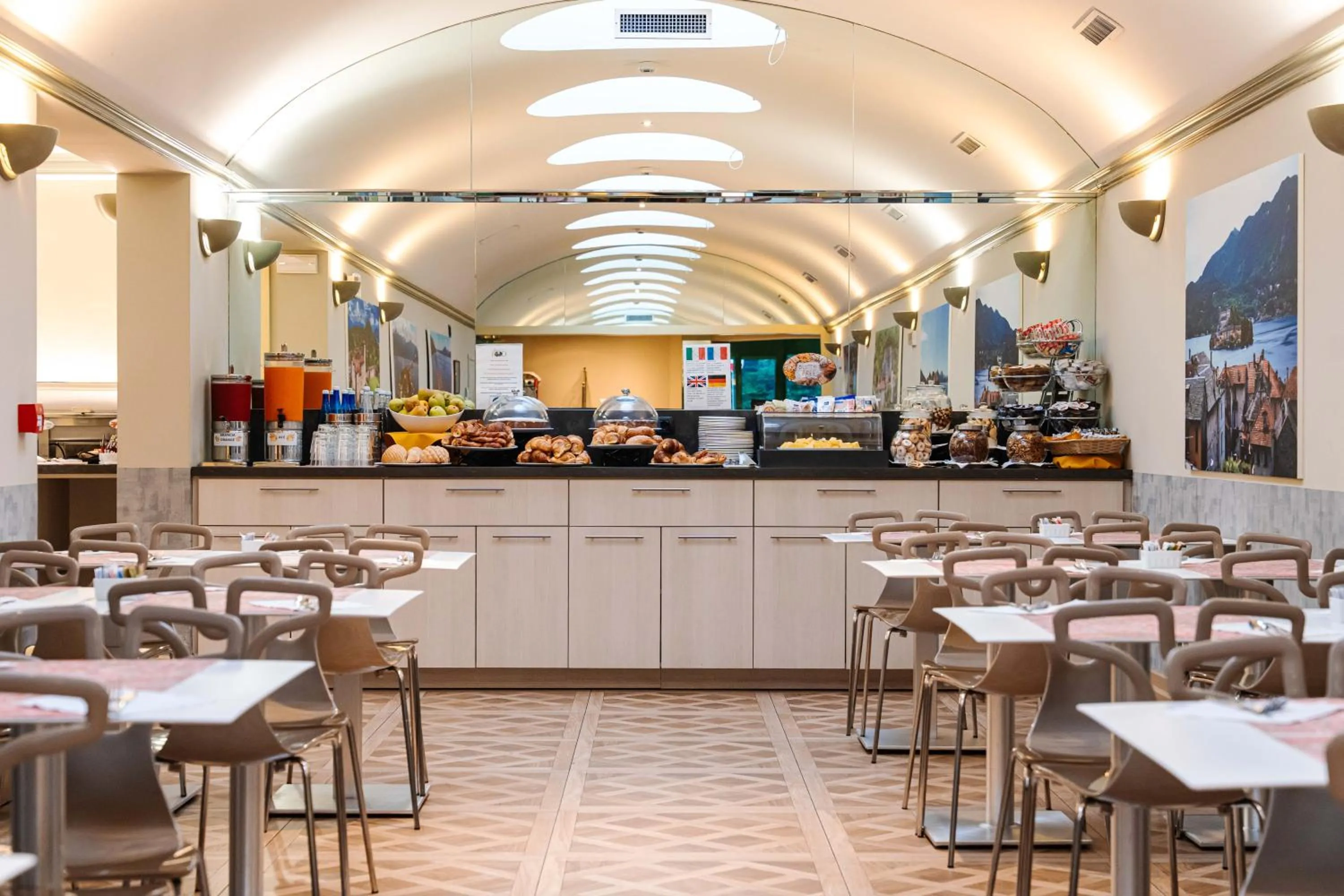 Buffet breakfast in Crystal Hotel Varese