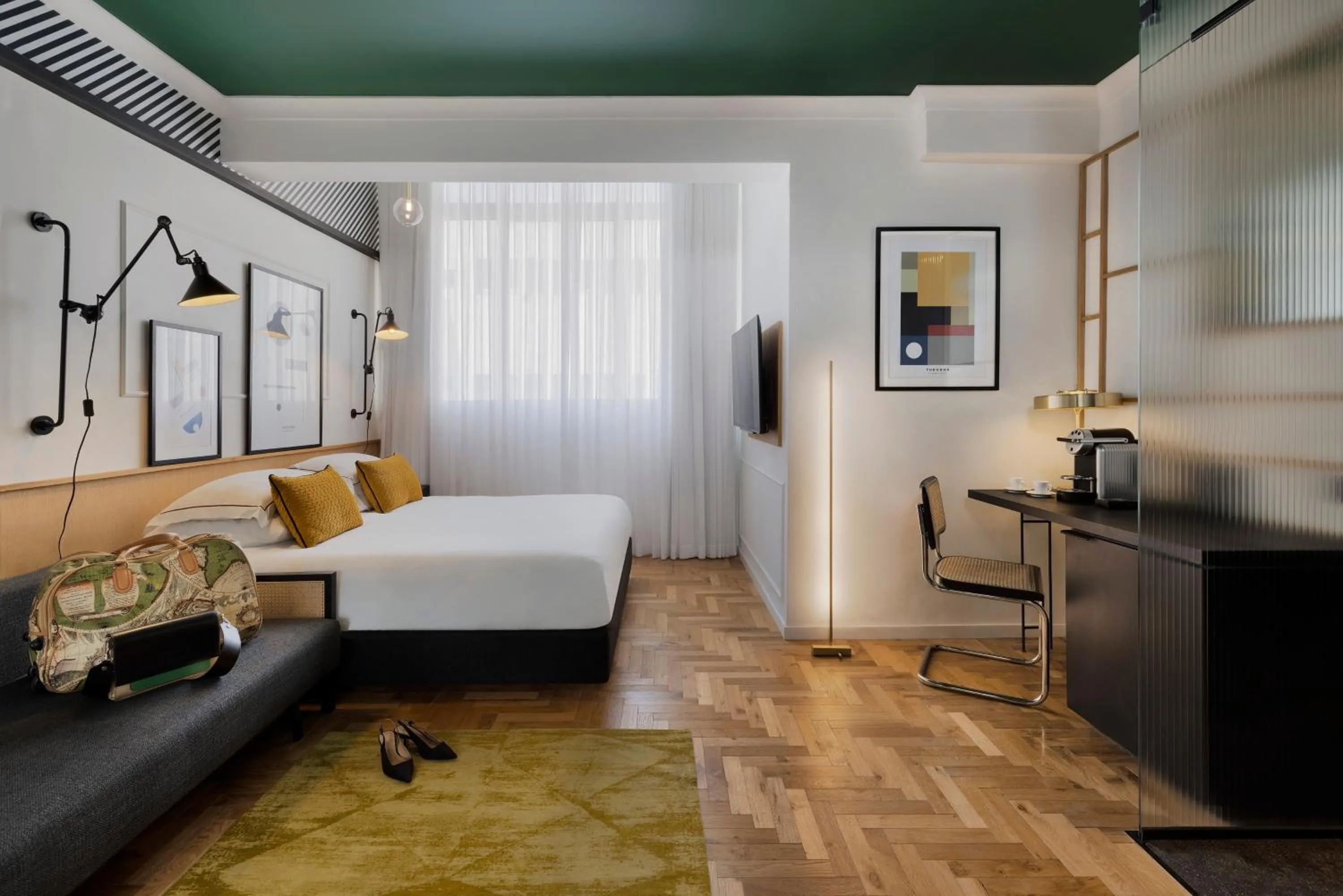 Bedroom, Bed in Theodor Brown Rothschild Tel-Aviv, a member of Brown Hotels