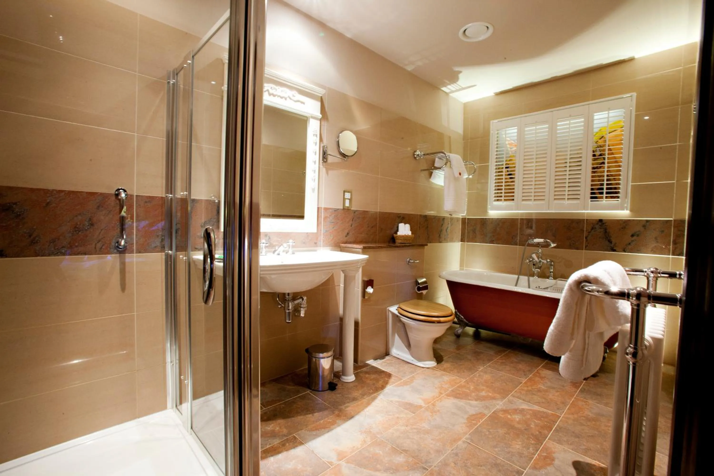 Bathroom in Peckforton Castle