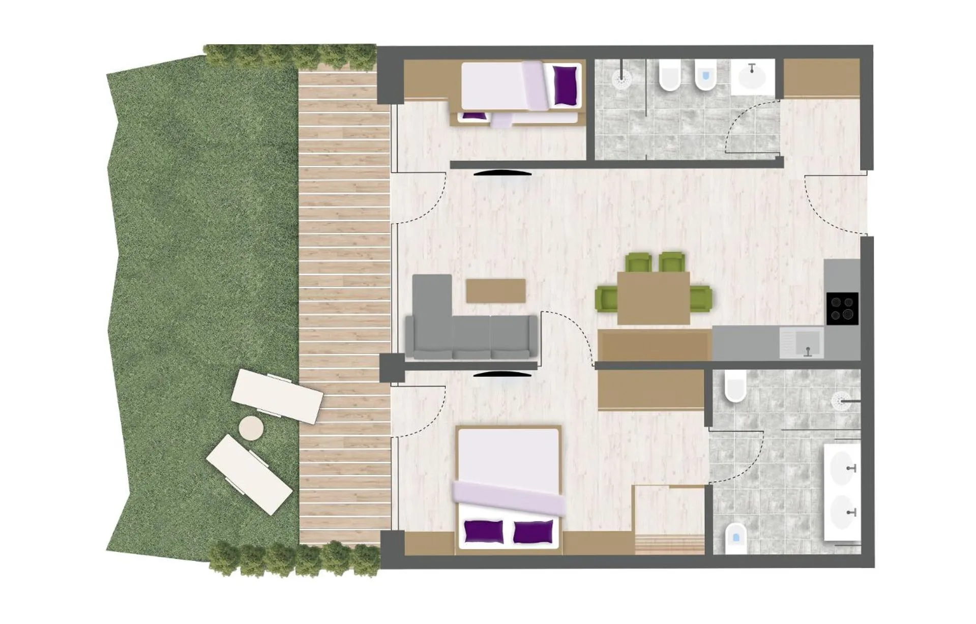 Floor plan in Aparthotel Panorama Living Dolomites