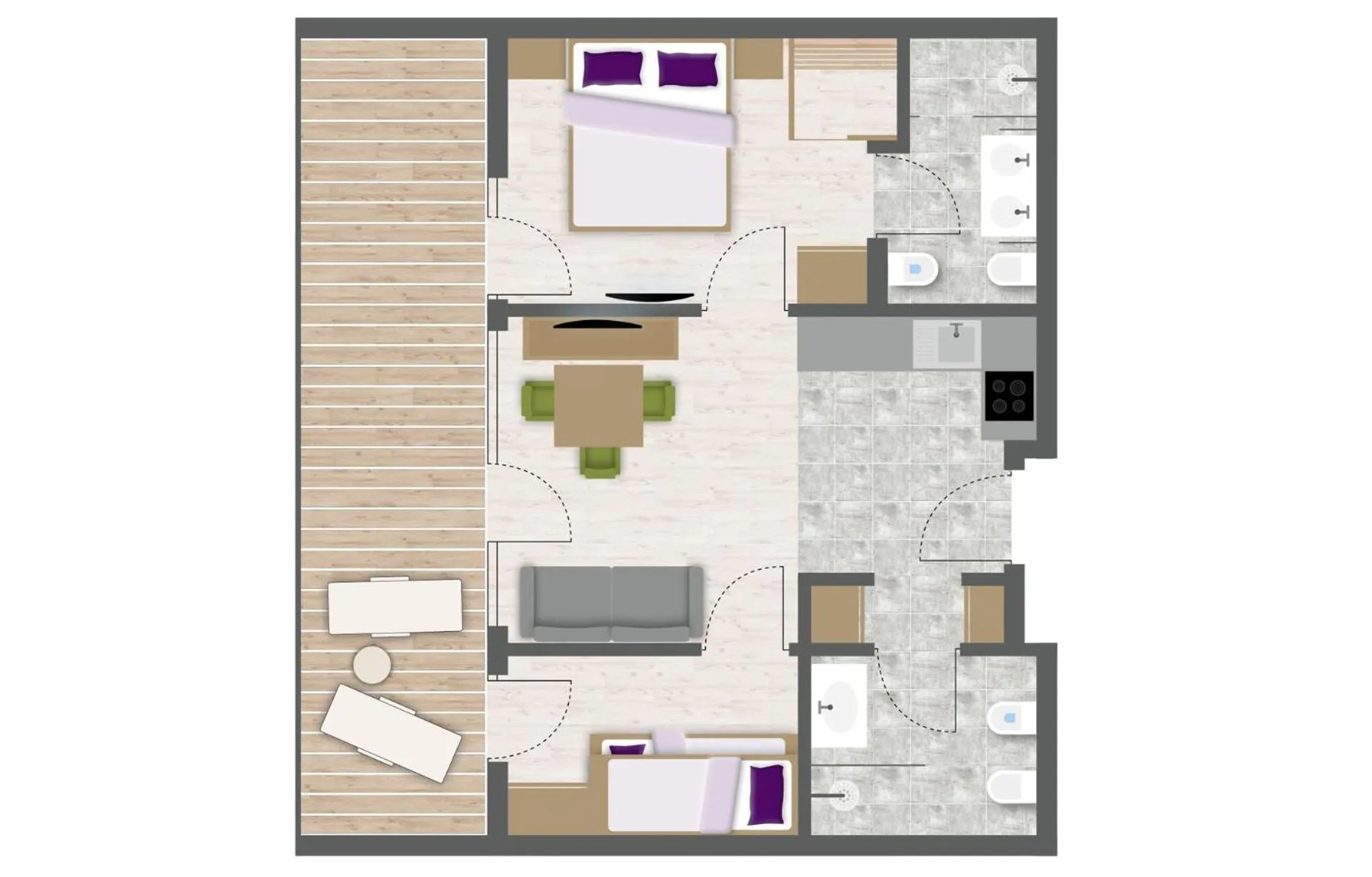 Floor plan in Aparthotel Panorama Living Dolomites