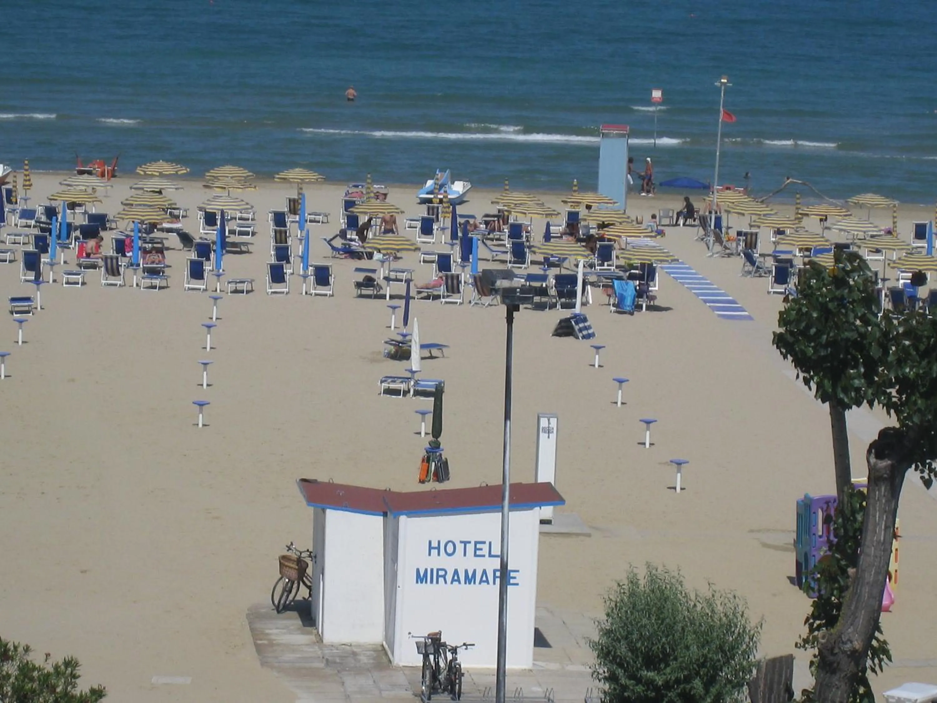 Beach in Hotel Miramare