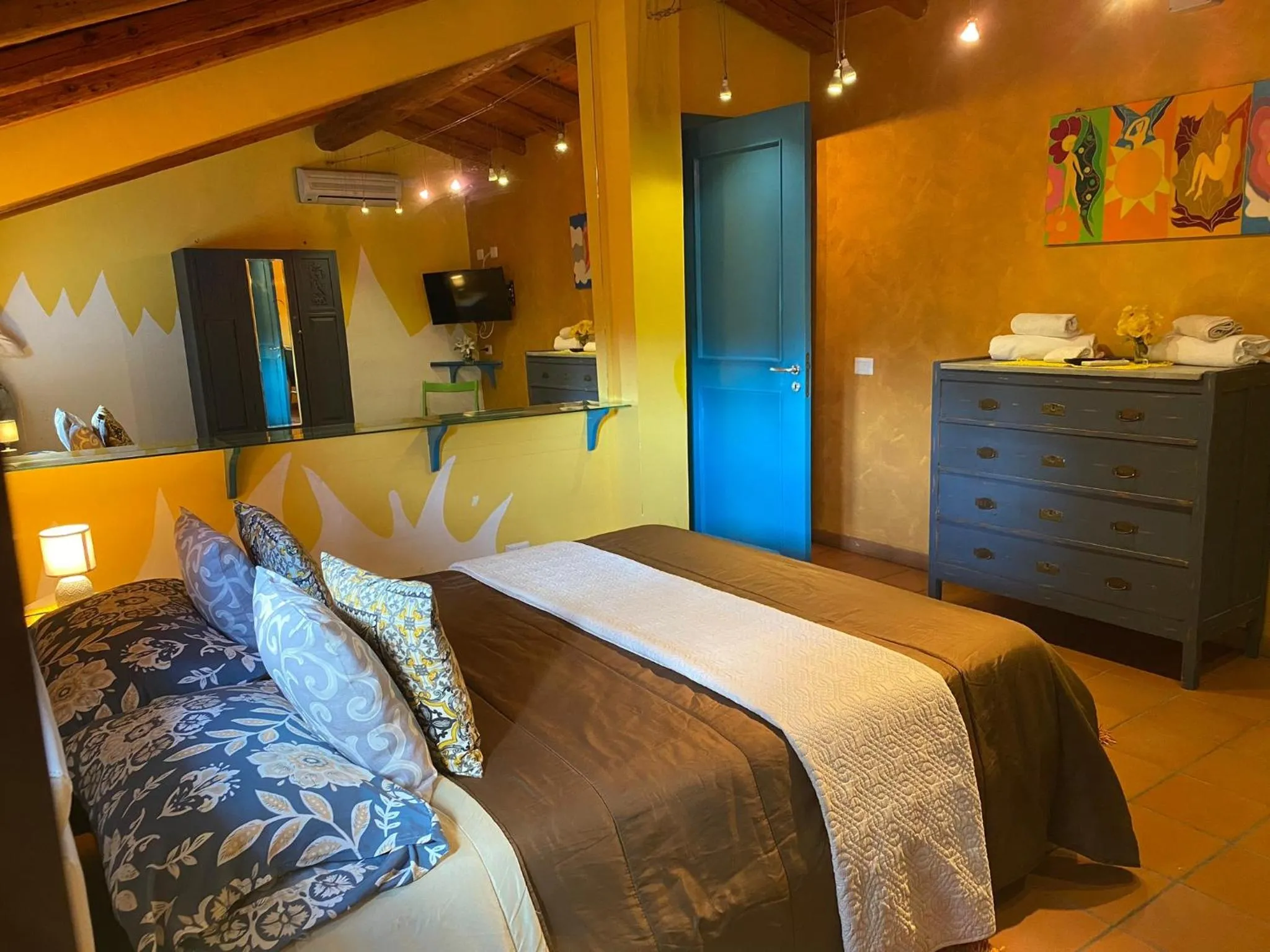 Bedroom, Bed in Oasi Del Fiumefreddo