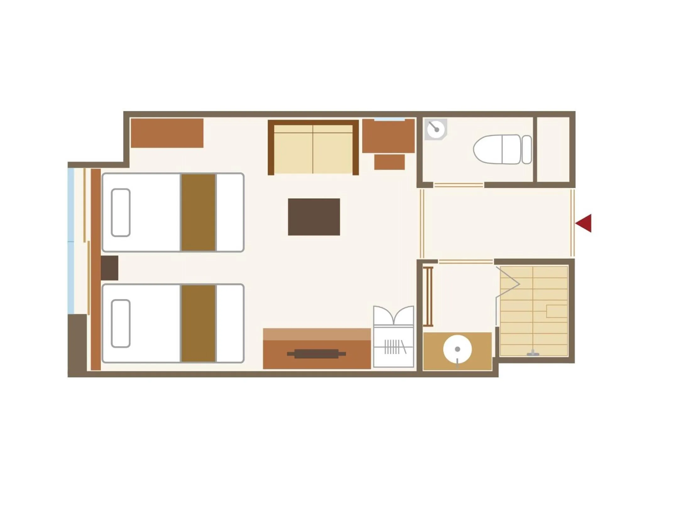 Photo of the whole room in Onyado Shikishima-kan