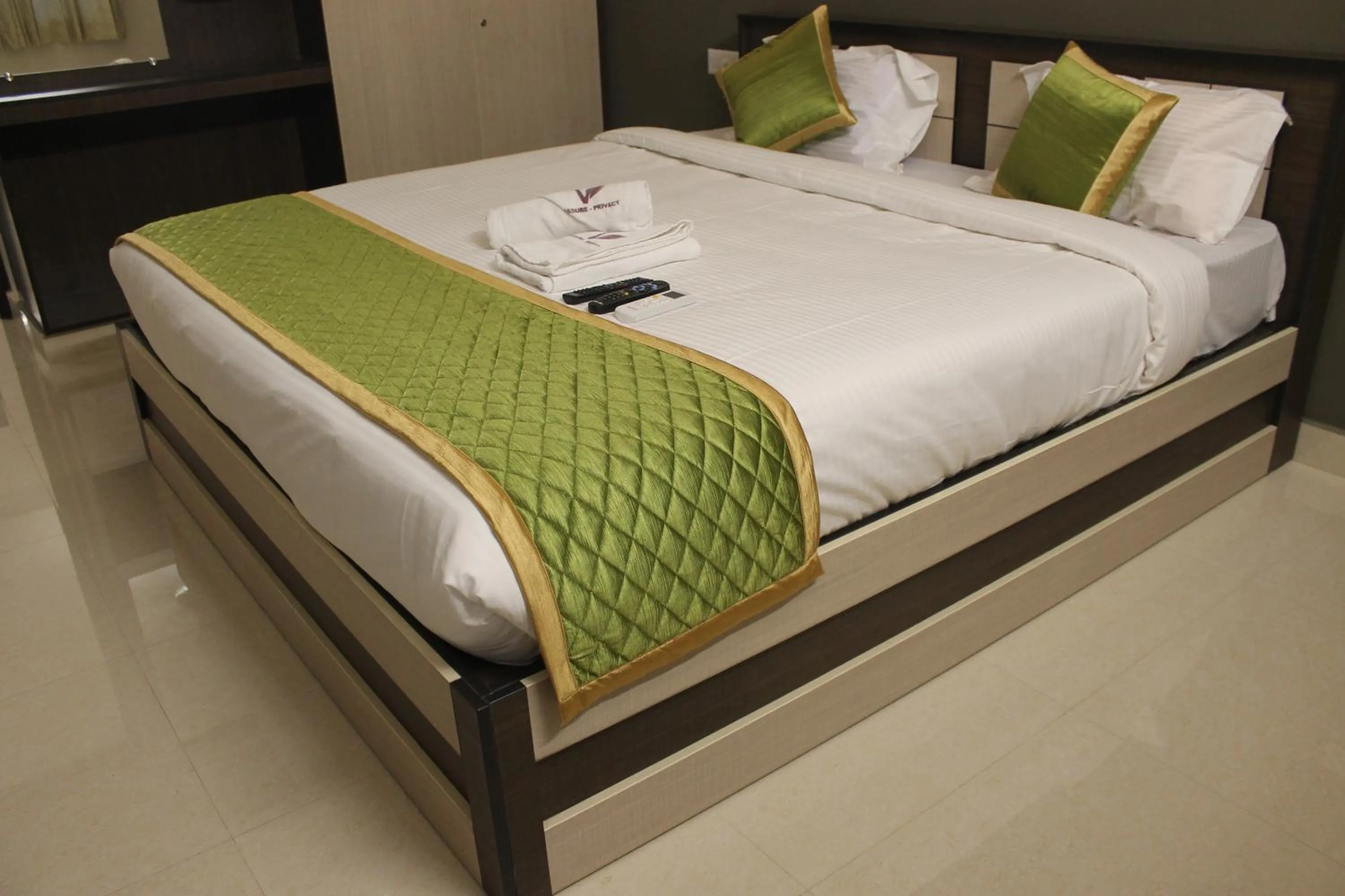 Bed in Viswa Residency by Azalea