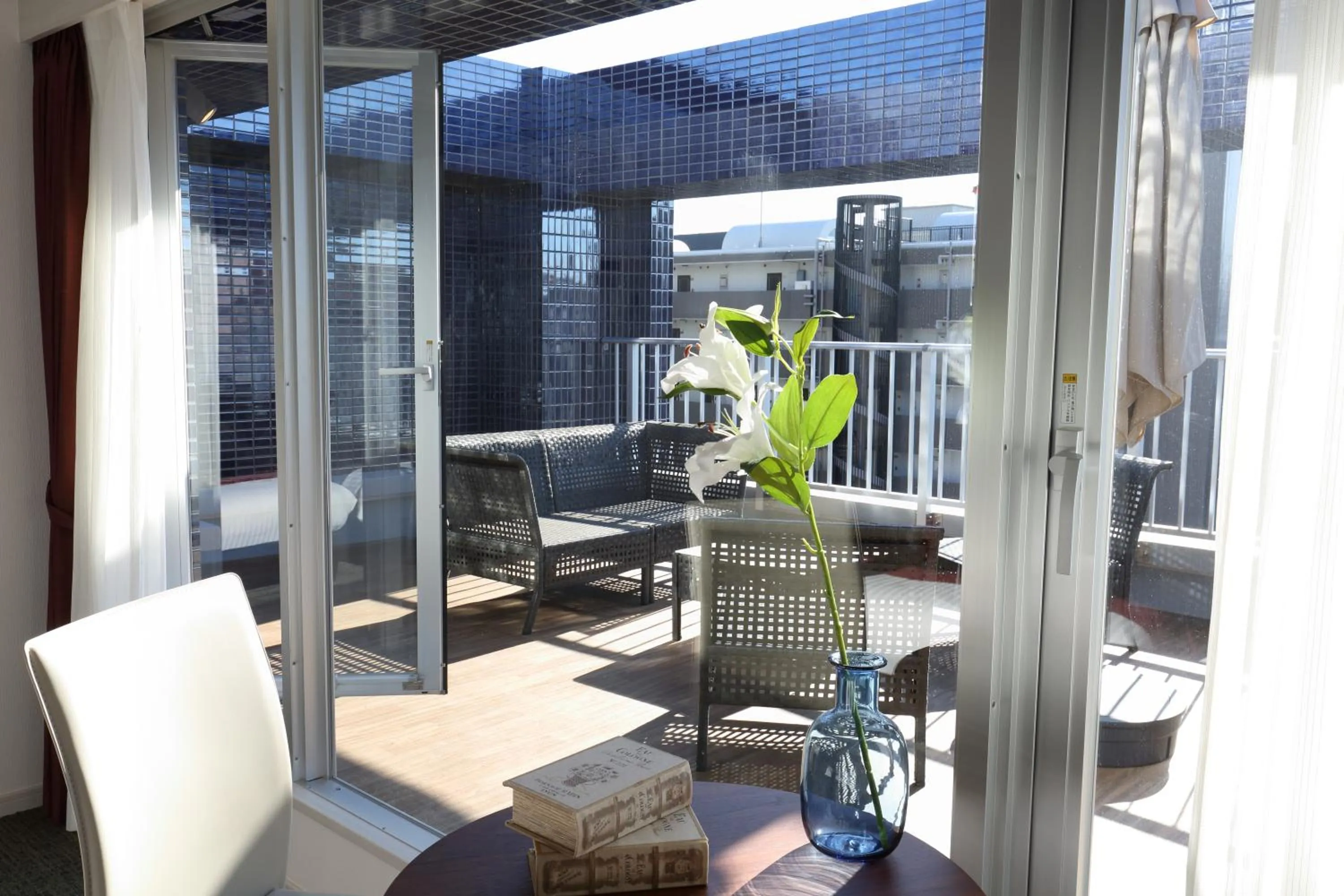 Balcony/Terrace in Residence Hotel Hakata 20