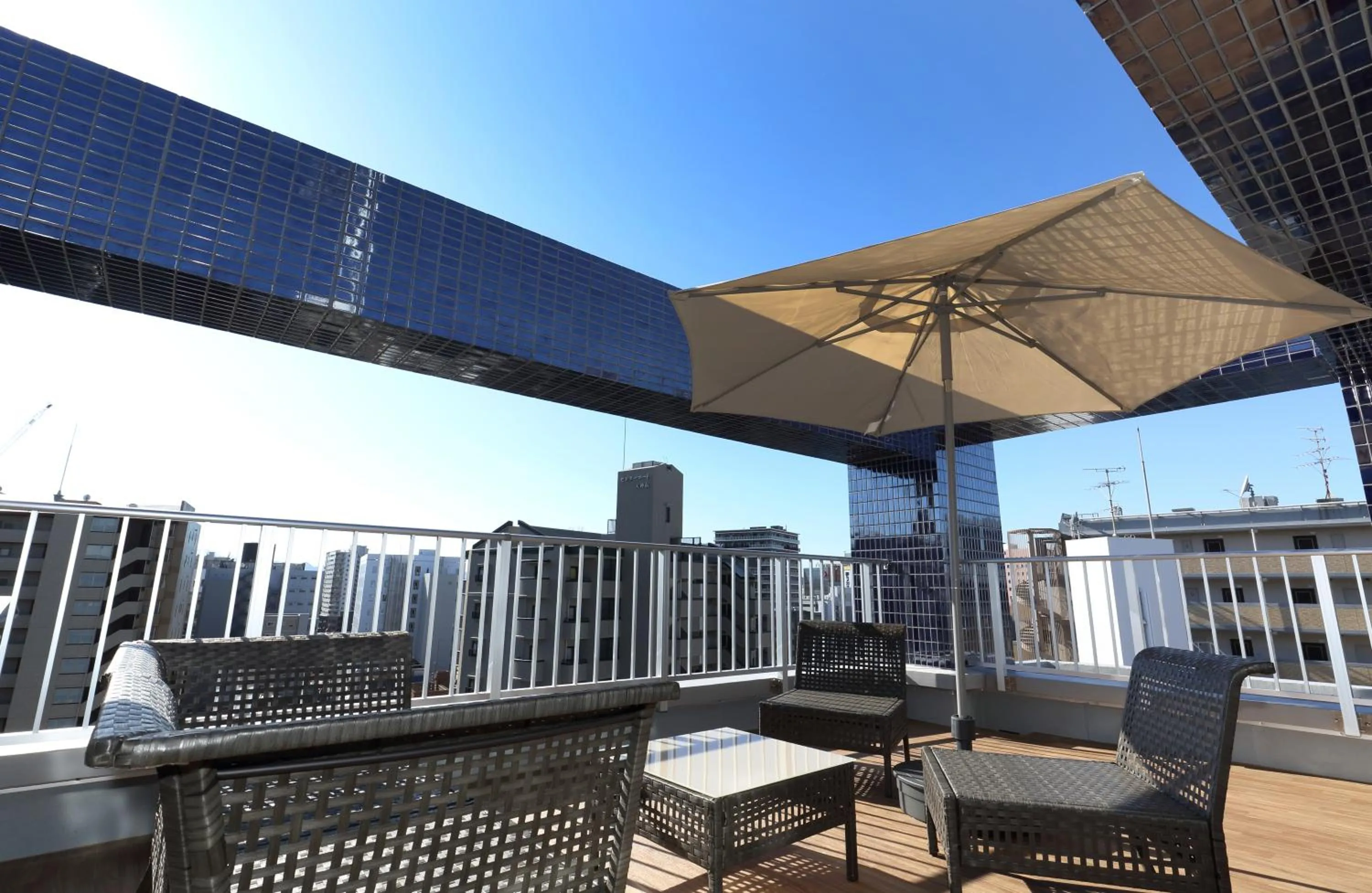 Balcony/Terrace in Residence Hotel Hakata 20