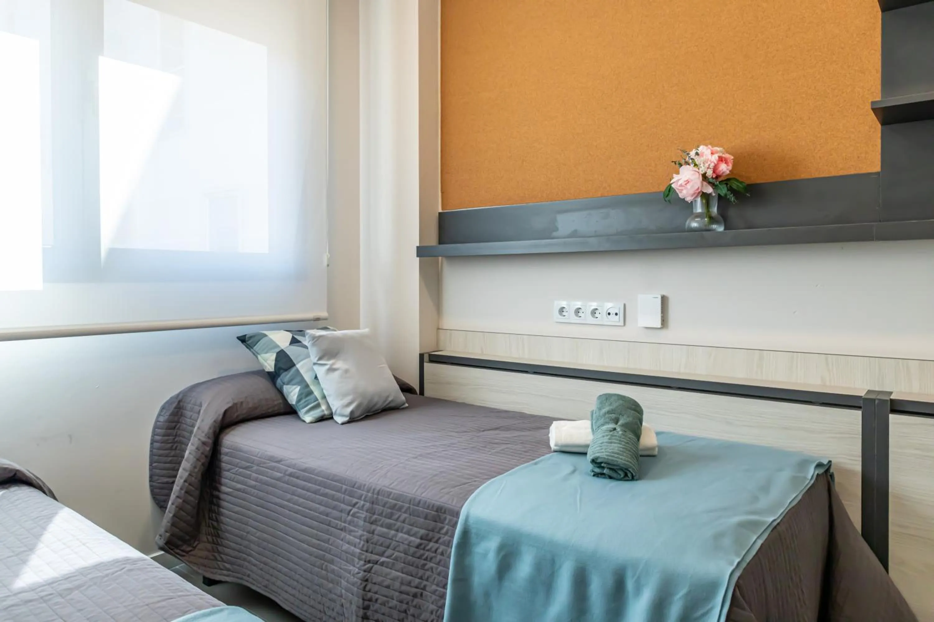 Bedroom, Bed in Residencia Universitaria Resa Campus Málaga