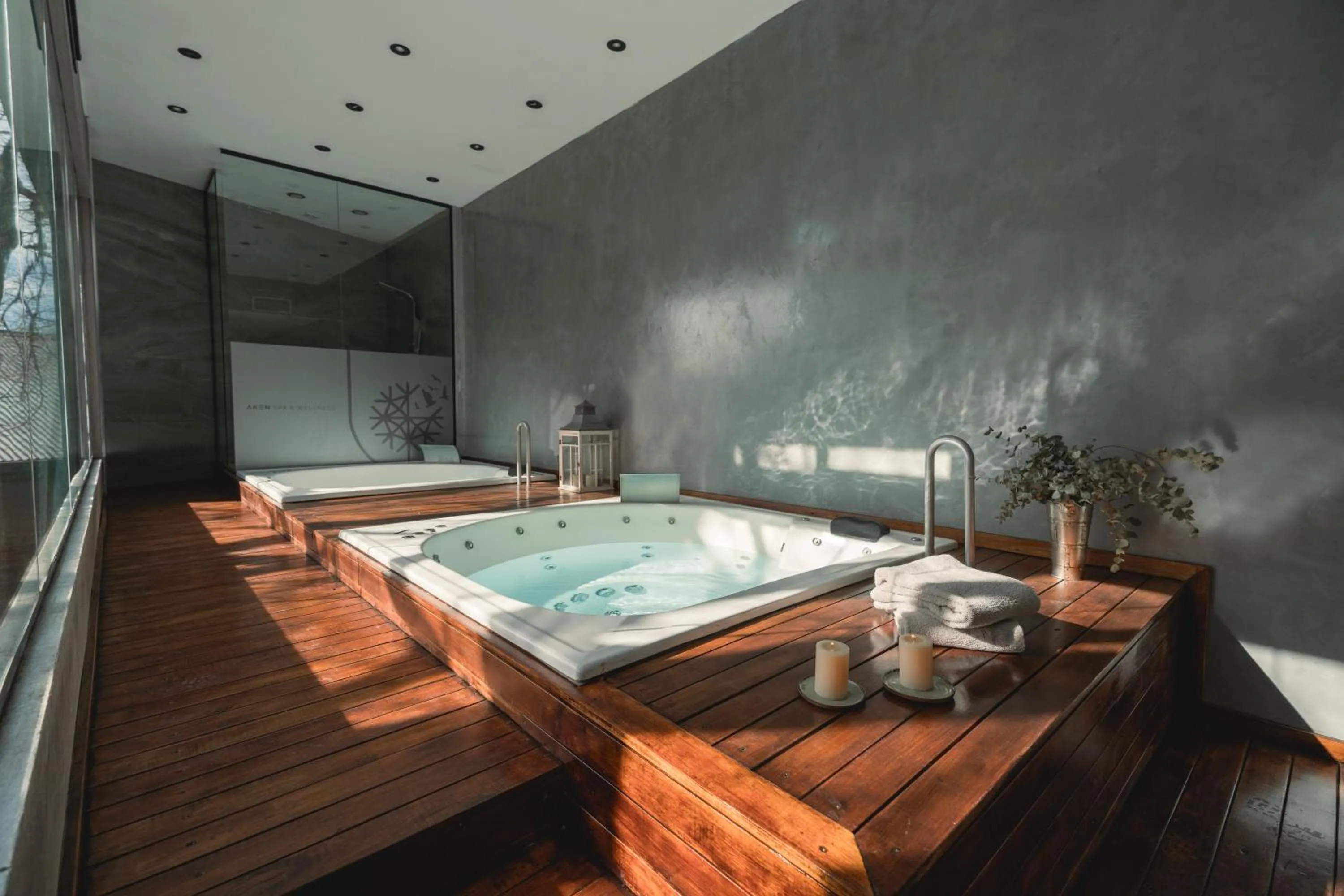 Spa and wellness centre/facilities in La Urumpta Hotel, AKEN MIND