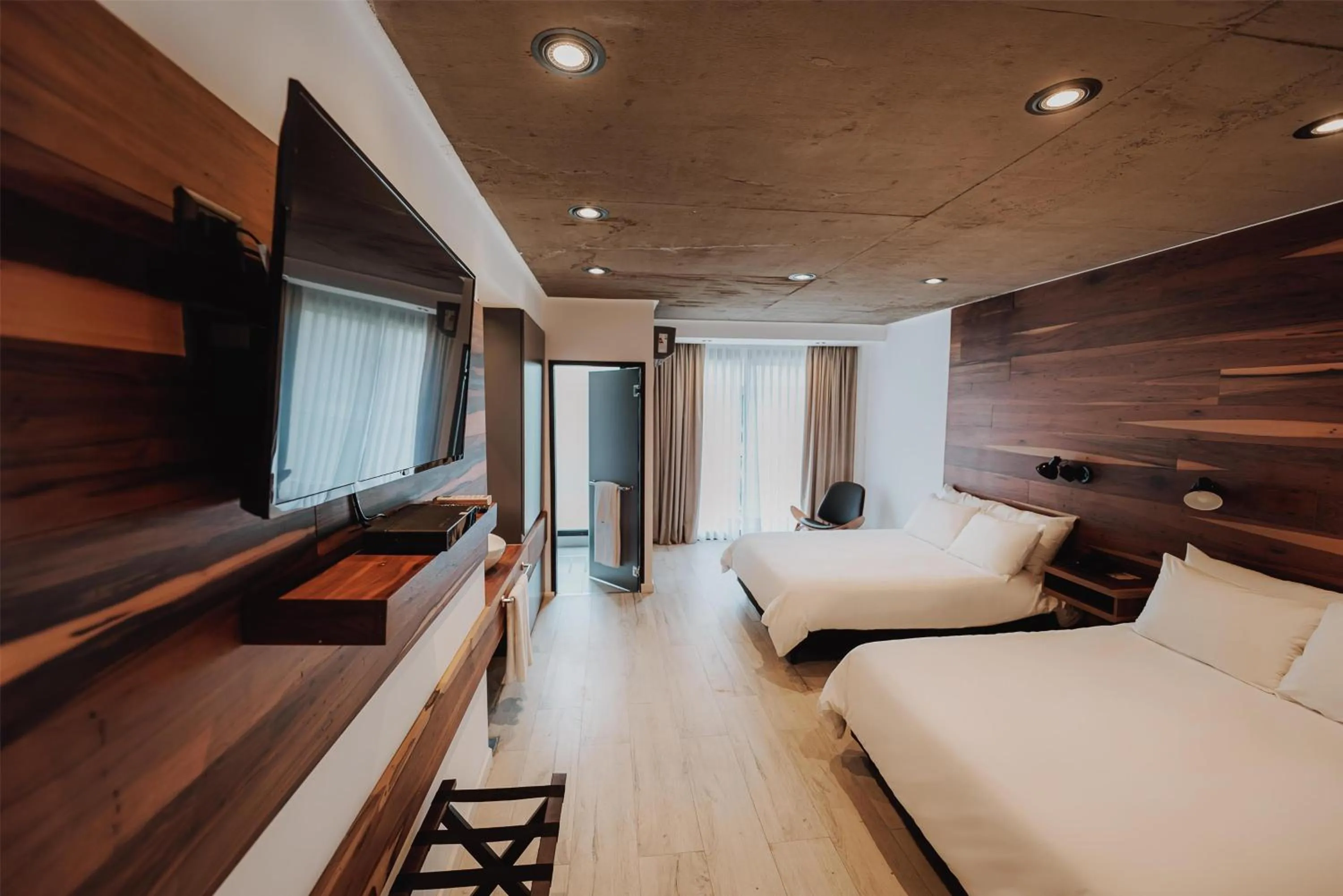 Bedroom, Bed in La Urumpta Hotel, AKEN MIND