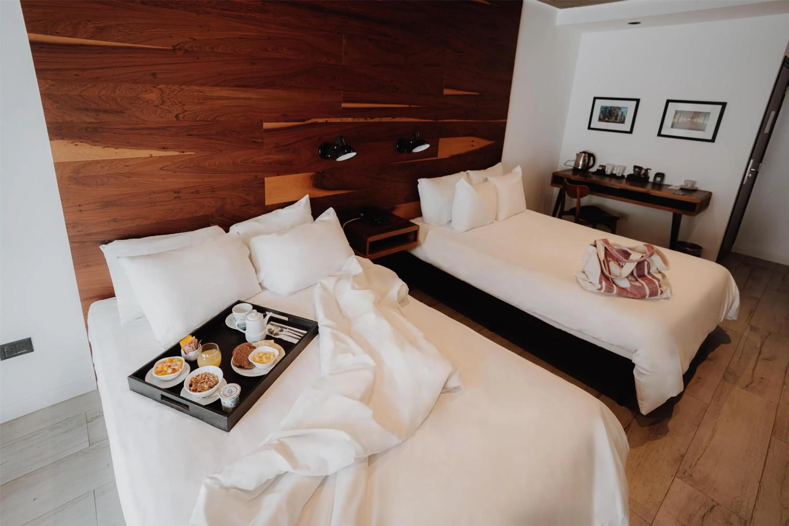 Bedroom, Bed in La Urumpta Hotel, AKEN MIND