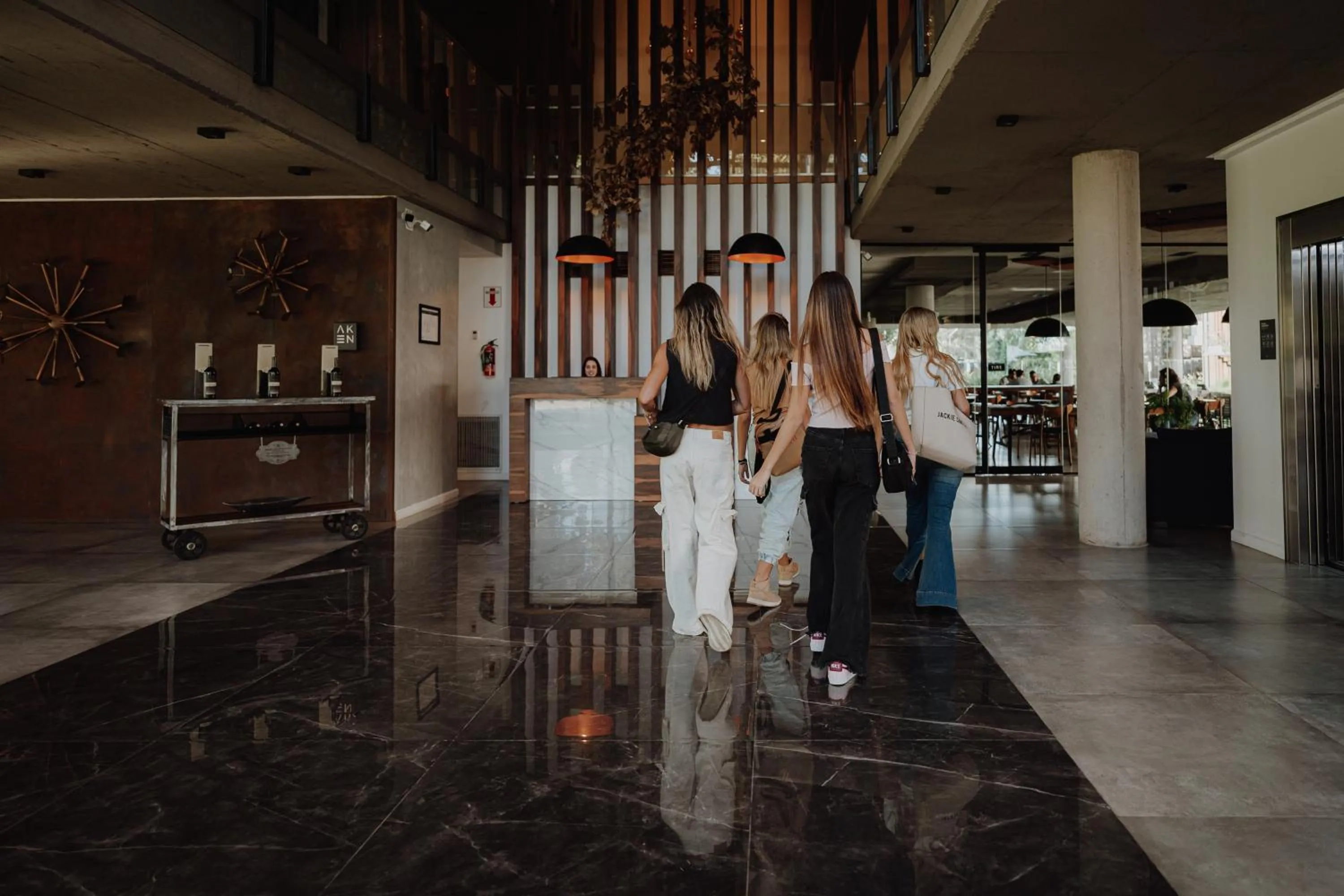 group of guests in La Urumpta Hotel, AKEN MIND