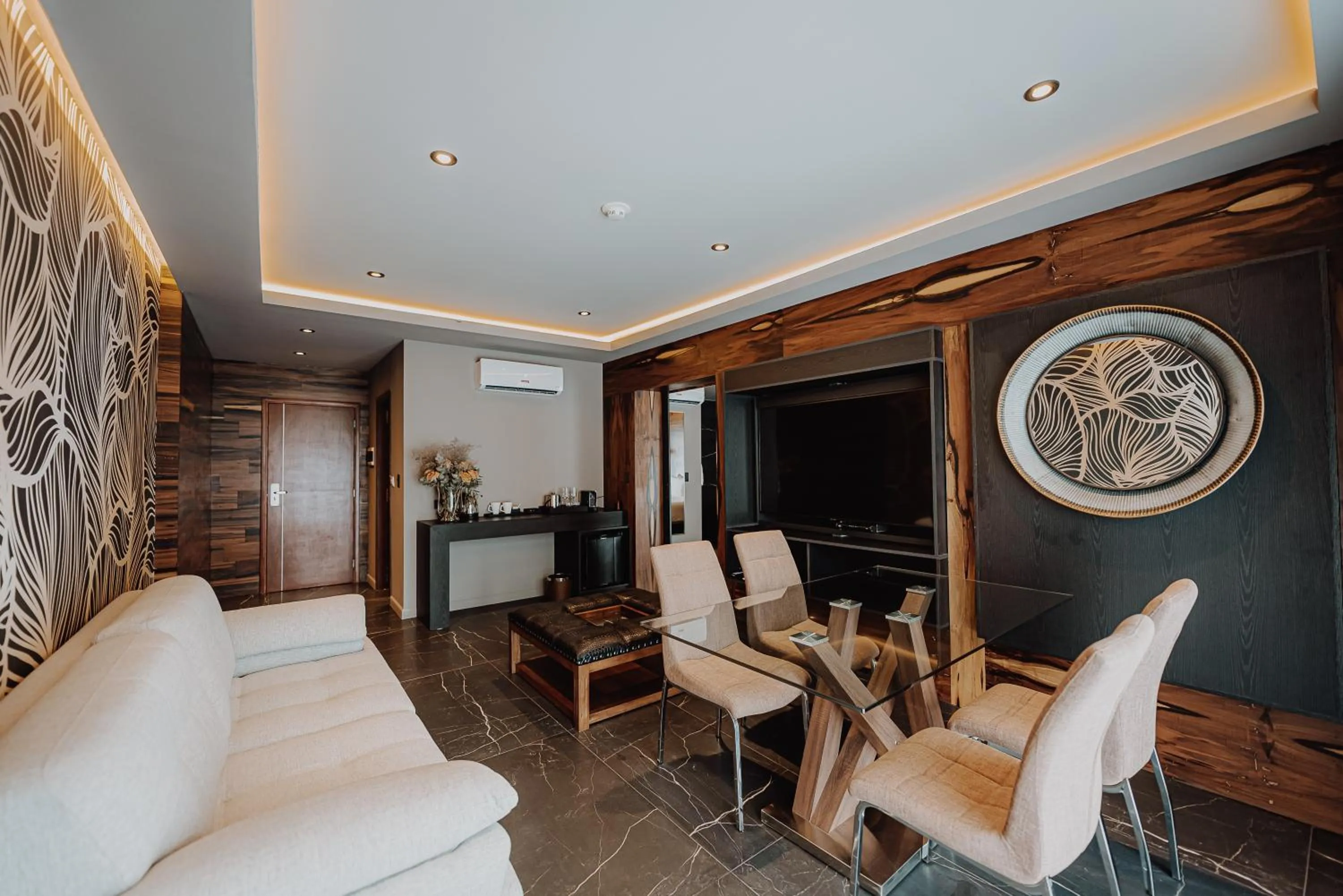 Living room in La Urumpta Hotel, AKEN MIND