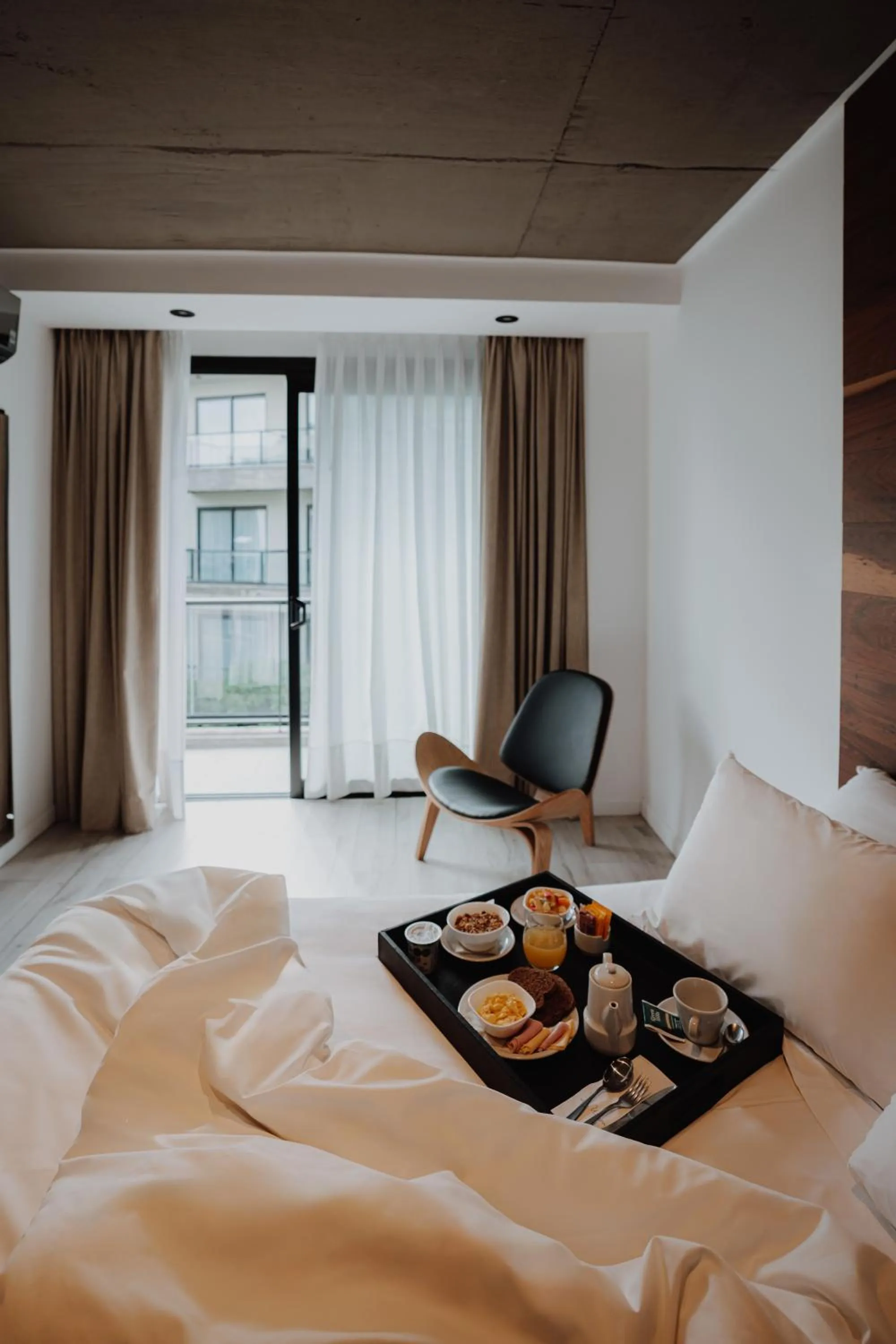 Bedroom, Bed in La Urumpta Hotel, AKEN MIND