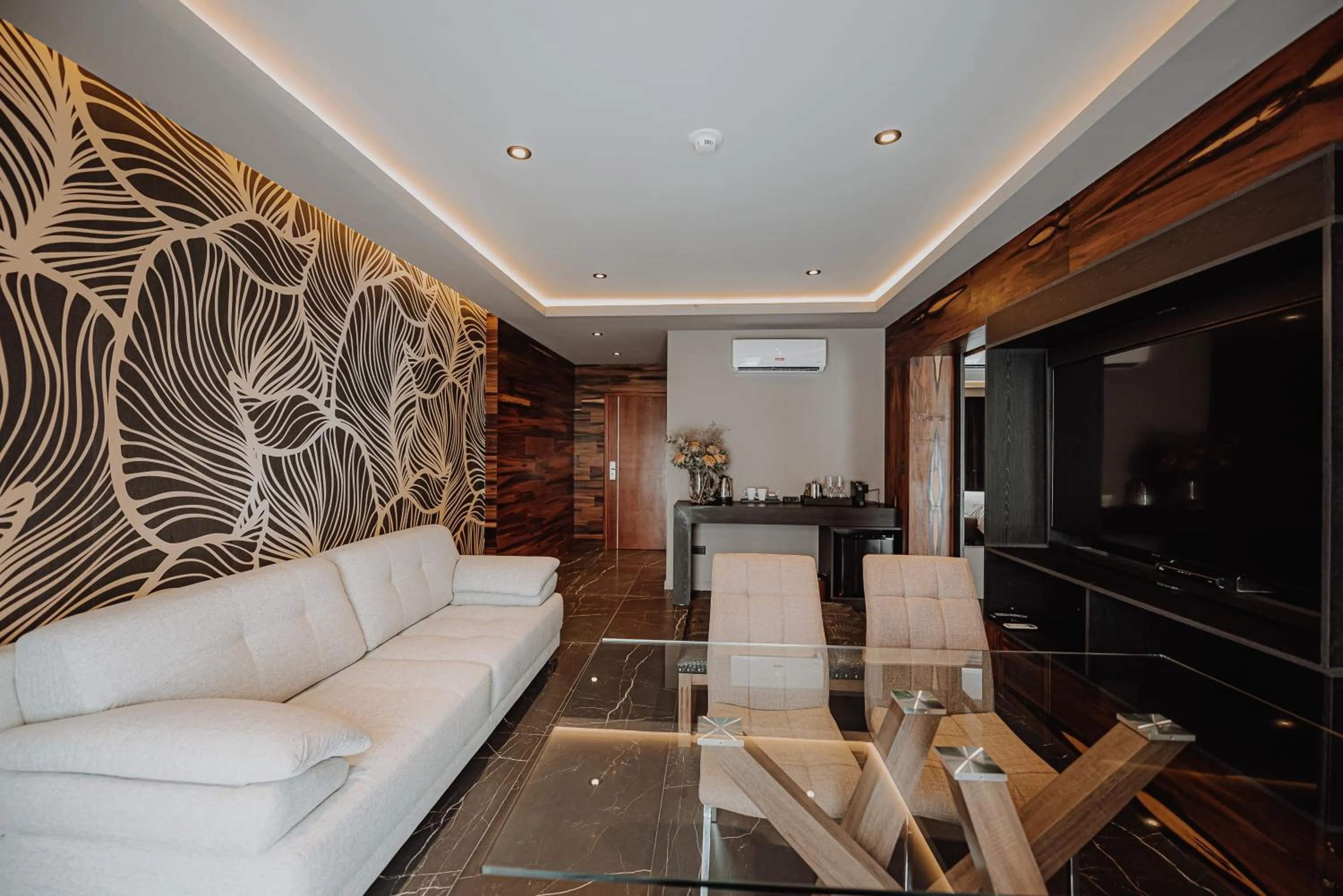 Living room in La Urumpta Hotel, AKEN MIND