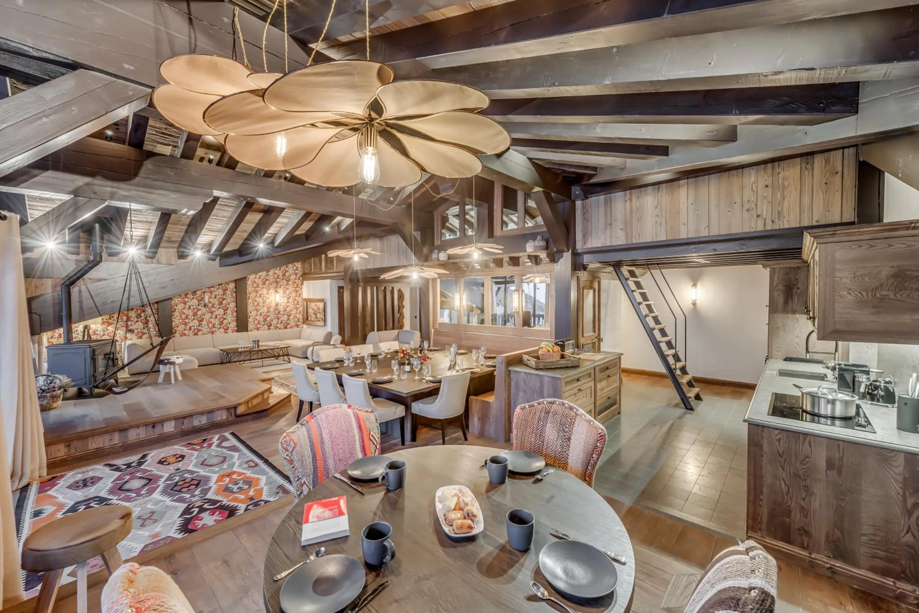 Kitchen or kitchenette in Hotel & Spa Le Val d'Isère