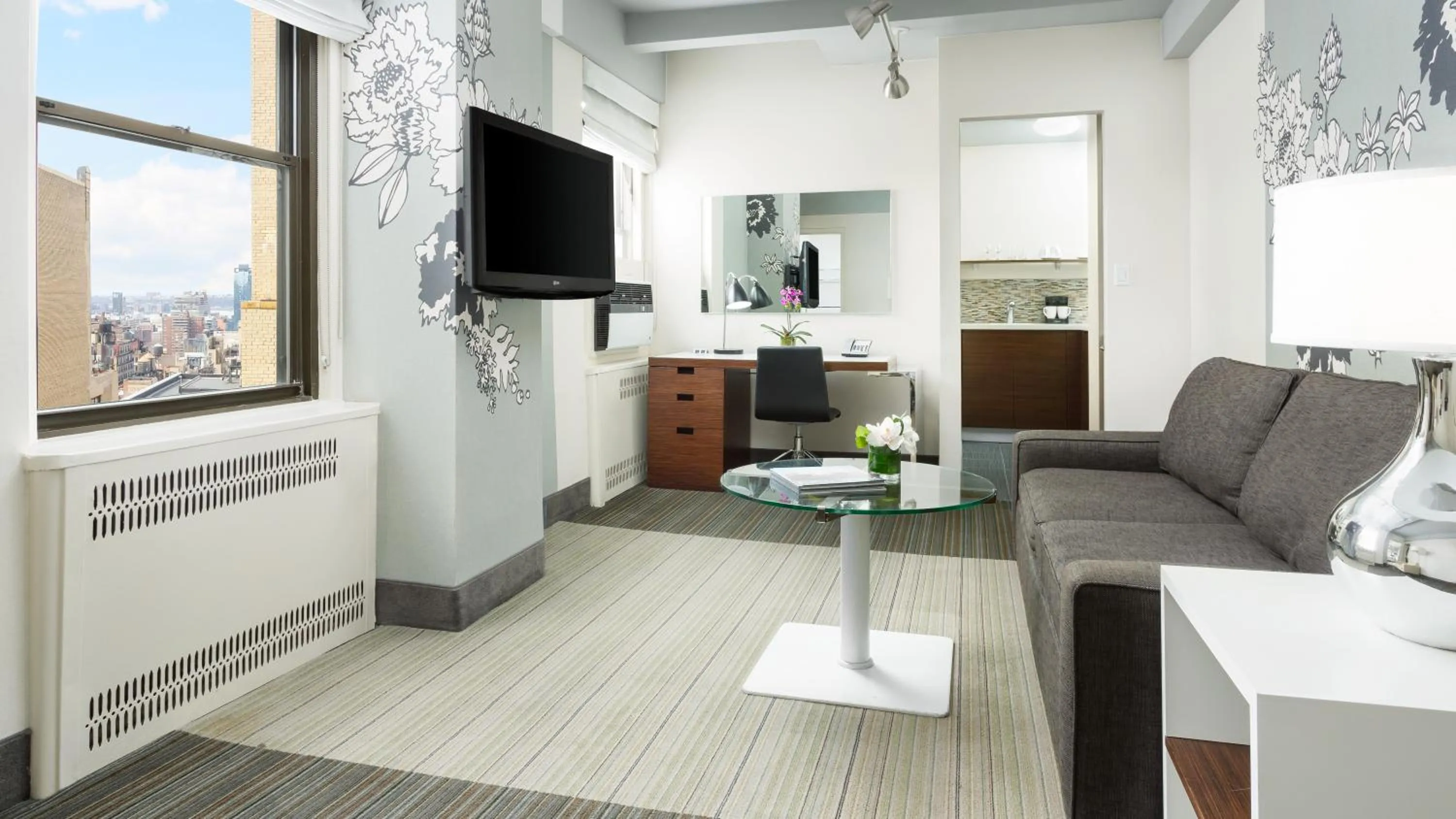 Living room in Manhattan NYC-an Affinia Hotel