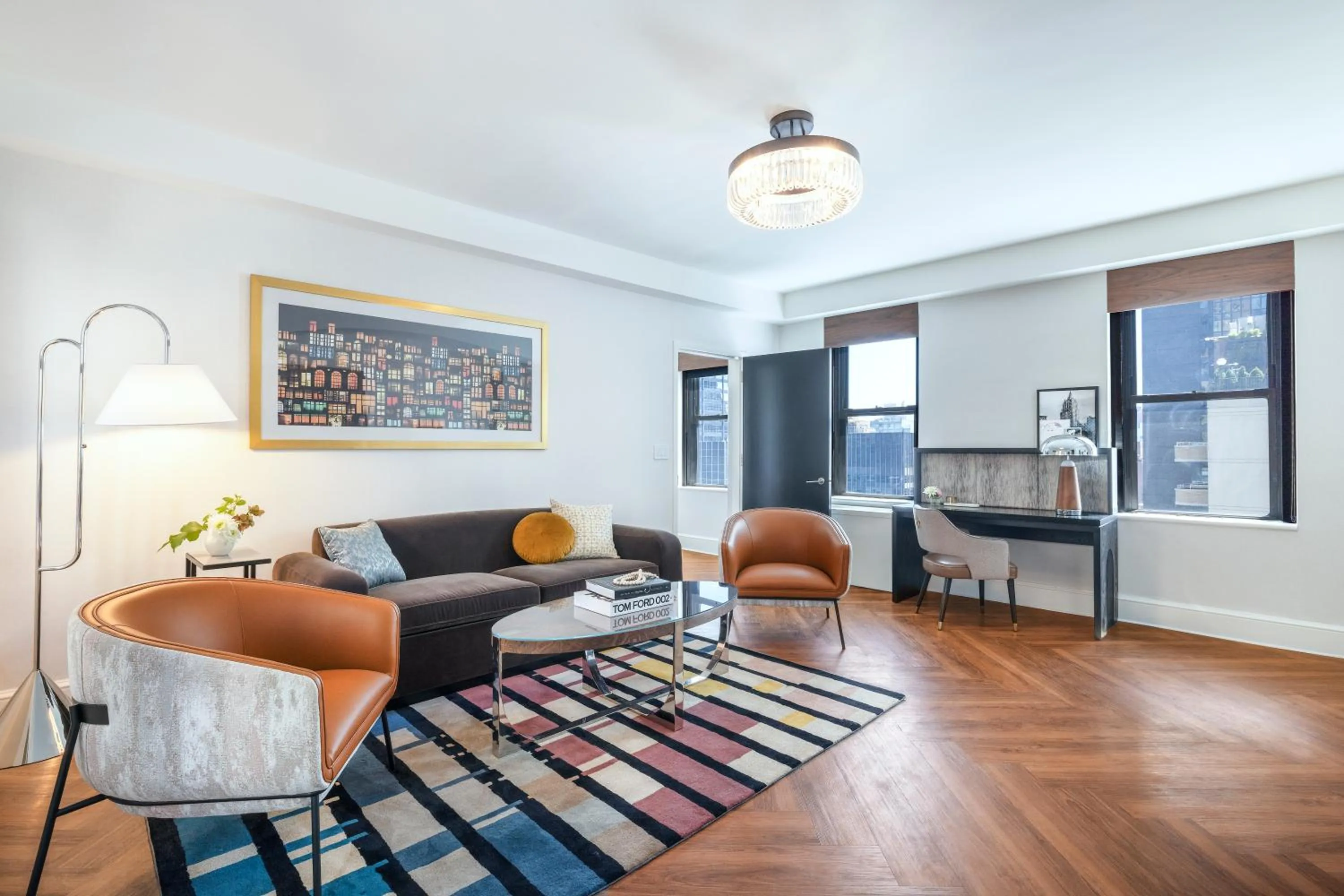 Living room in The Benjamin Royal Sonesta New York